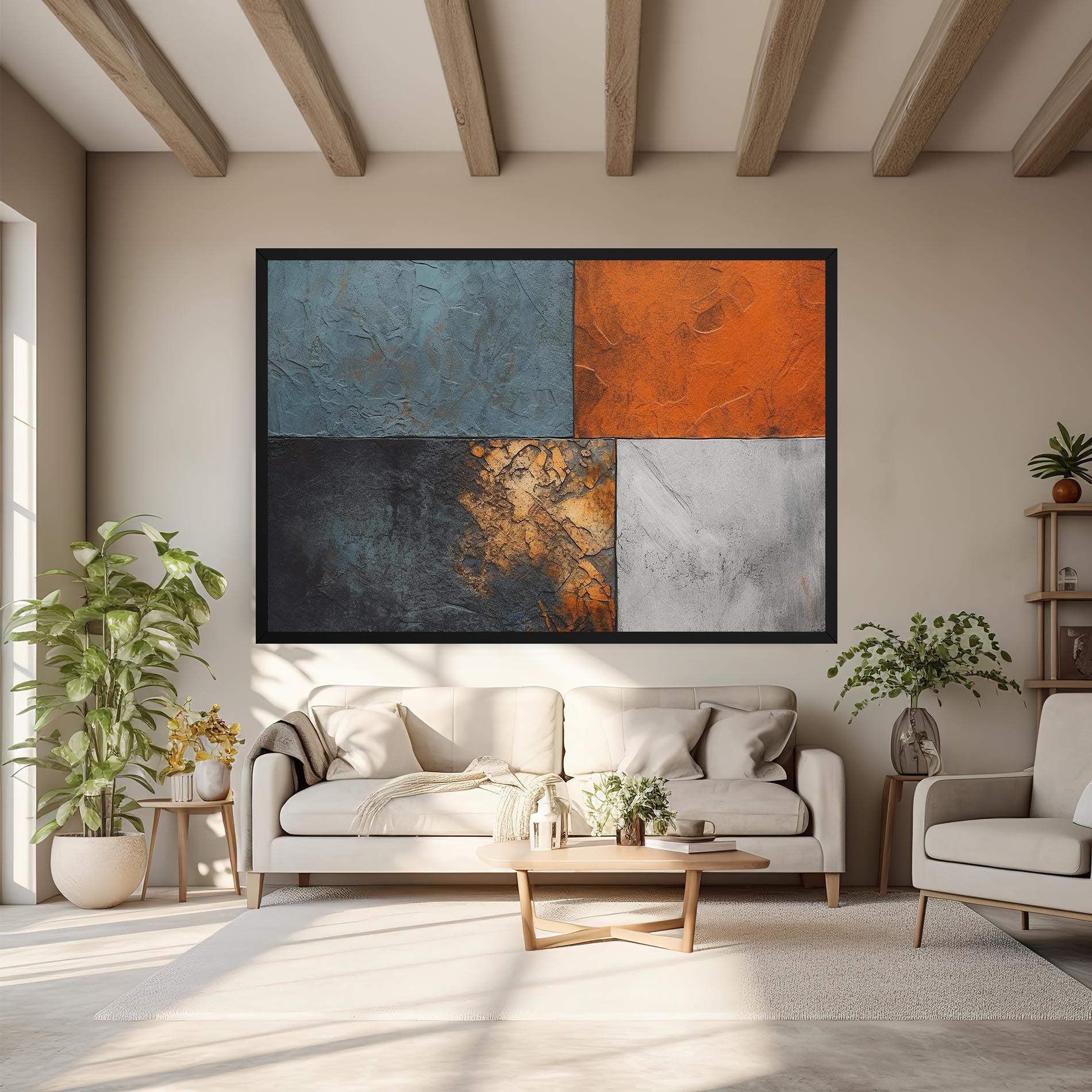 White Square With Gold mockup 6