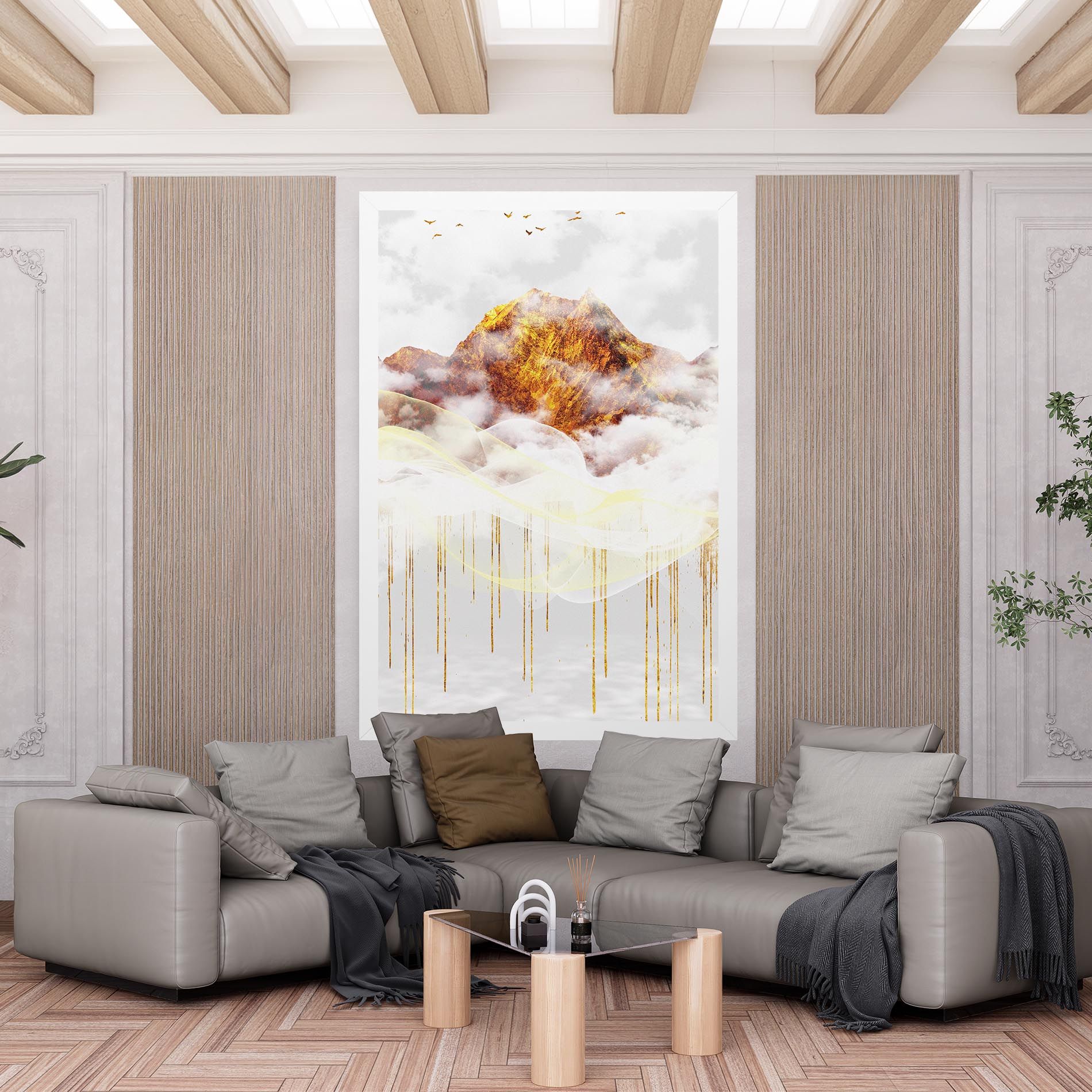 Abstract Golden Landscape 3 mockup 6