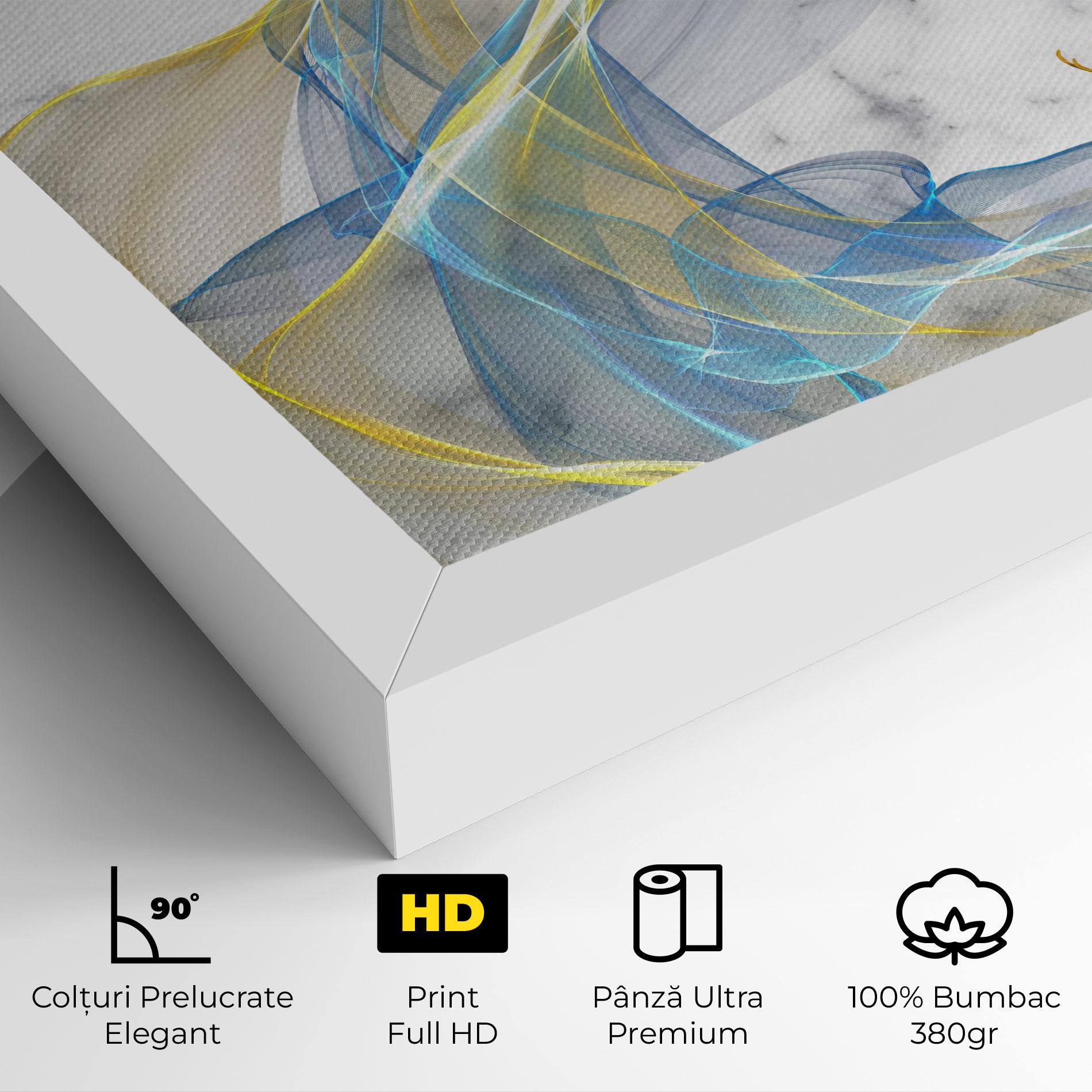 Tablou Canvas Abstract Golden Landscape 2 mockup 4