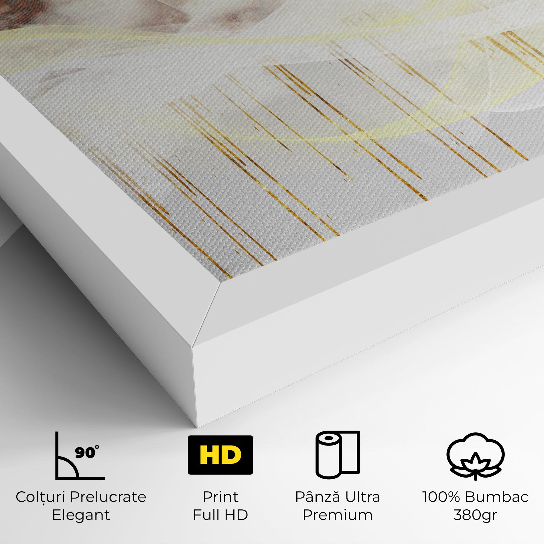 Tablou Canvas Abstract Golden Landscape 3 mockup 4
