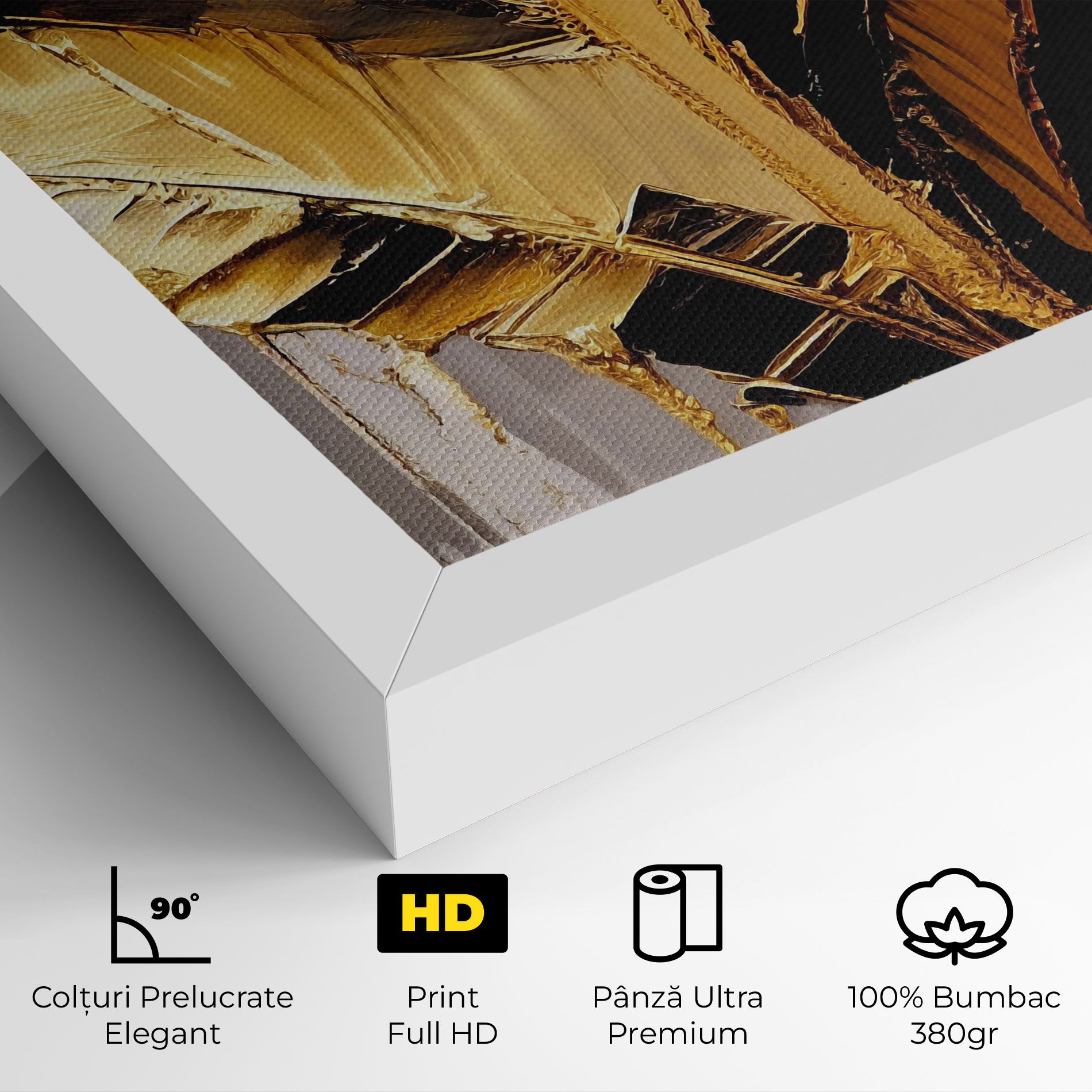 Balck With Gold Leafs mockup 4