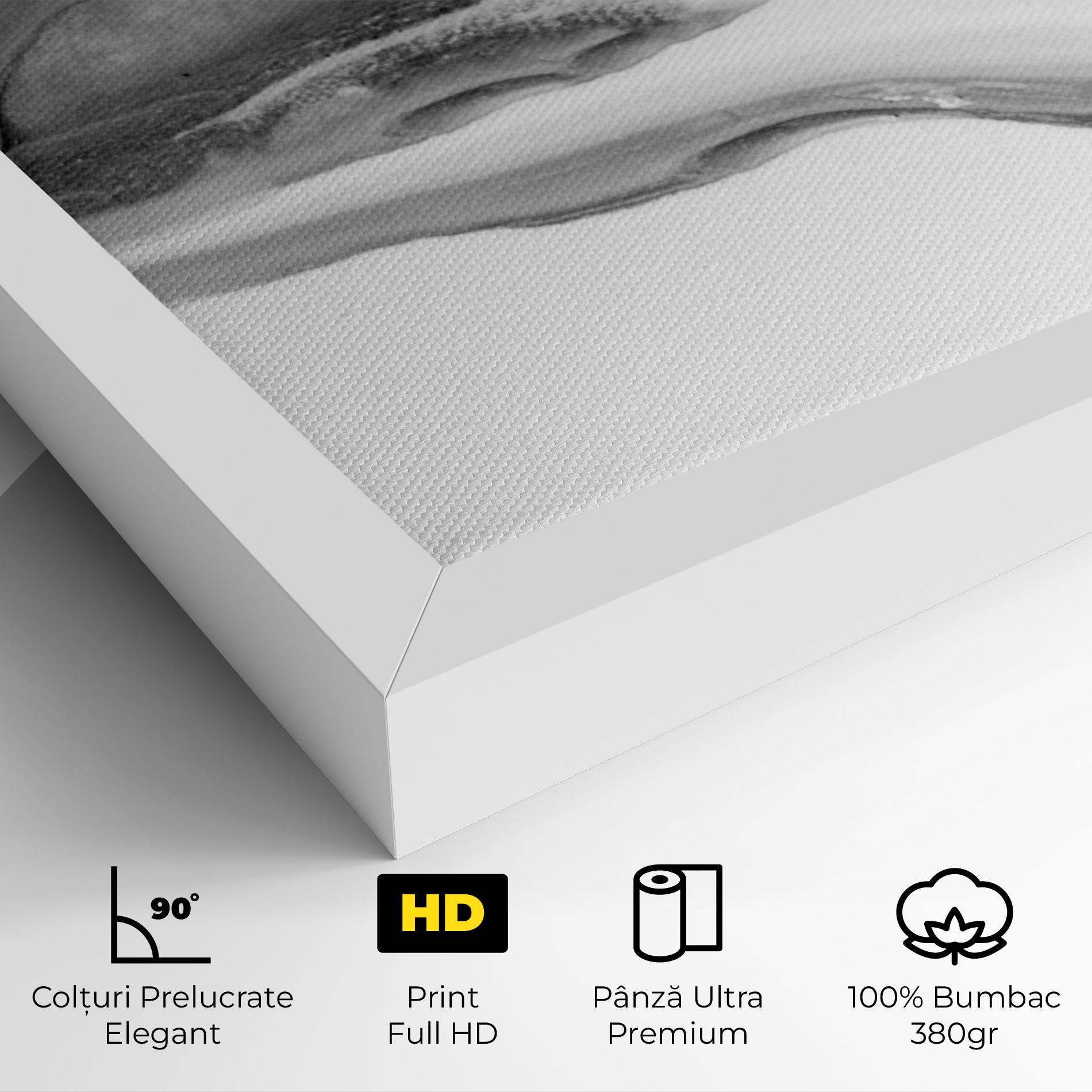 Tablou Canvas White Acrylic Painting mockup 4