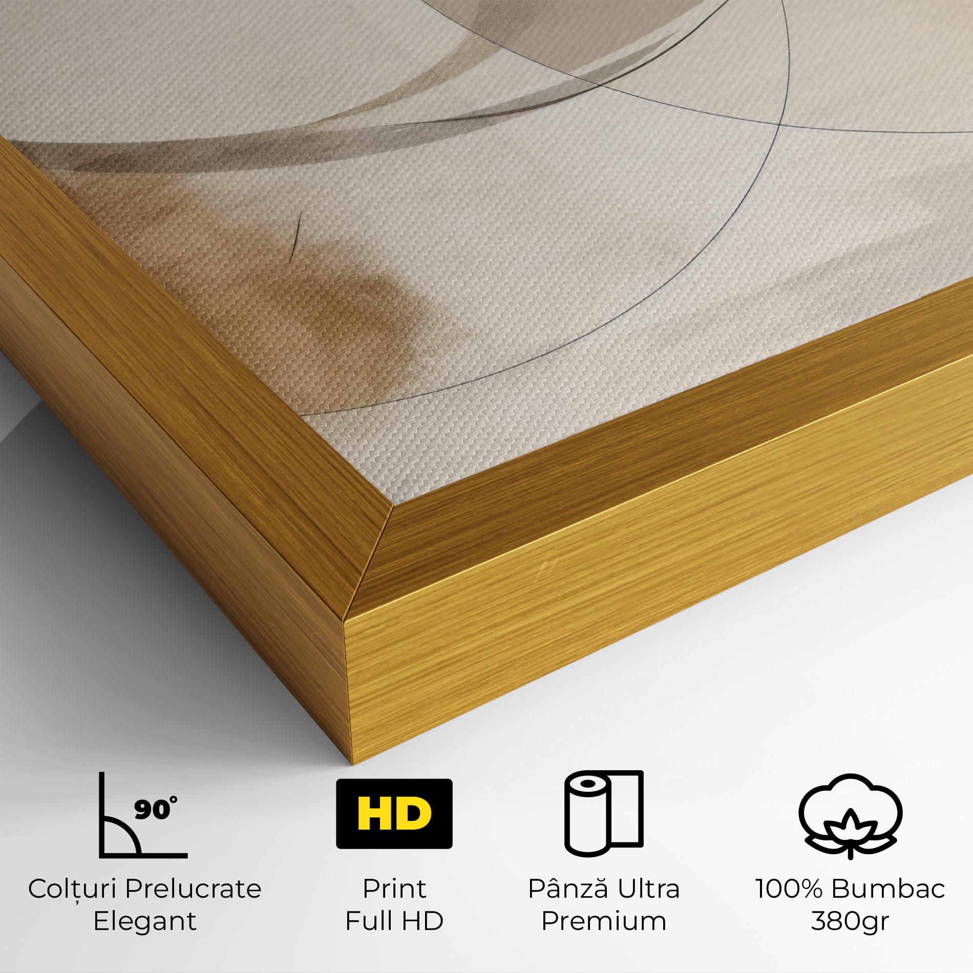 Tablou Canvas Abstract Circle Painting mockup 4