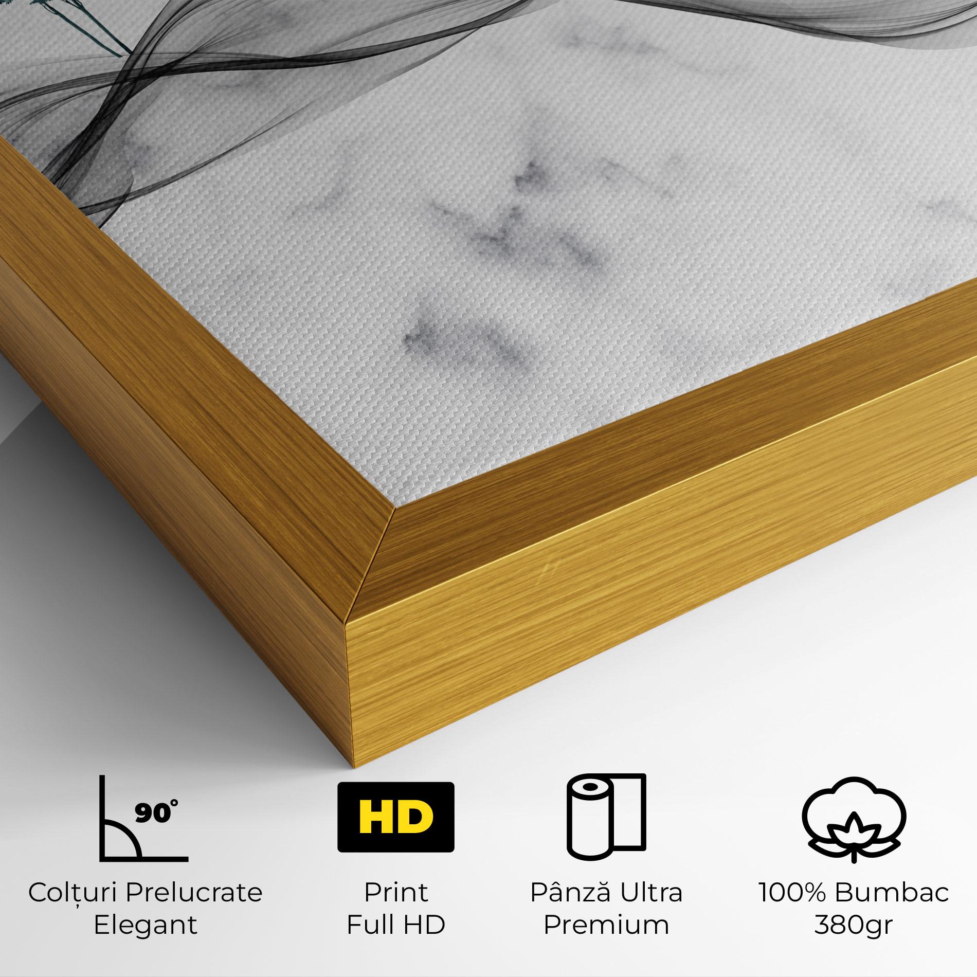 Tablou Canvas Abstract Golden Landscape 1 mockup 4