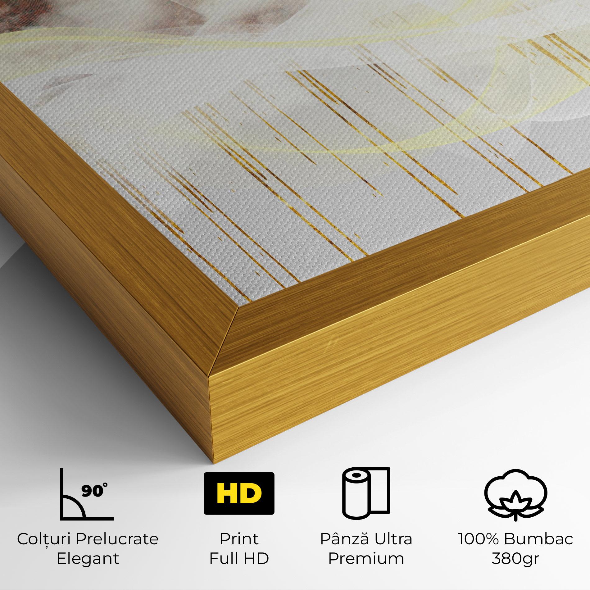 Tablou Canvas Abstract Golden Landscape 3 mockup 4