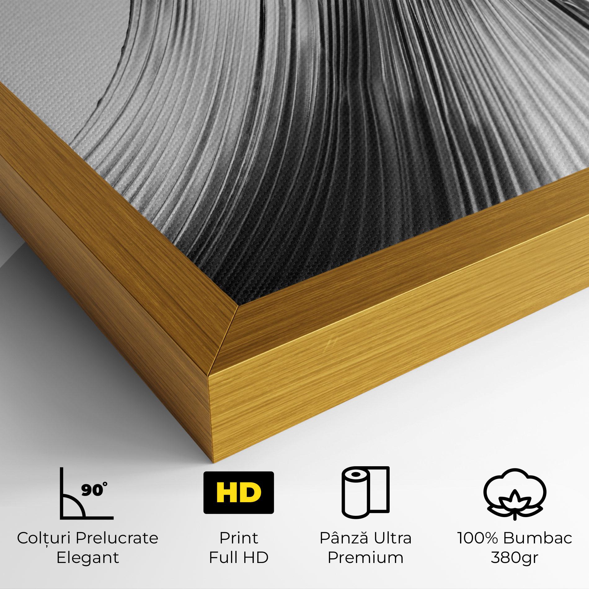 Tablou Canvas Monochrome Wave mockup 4