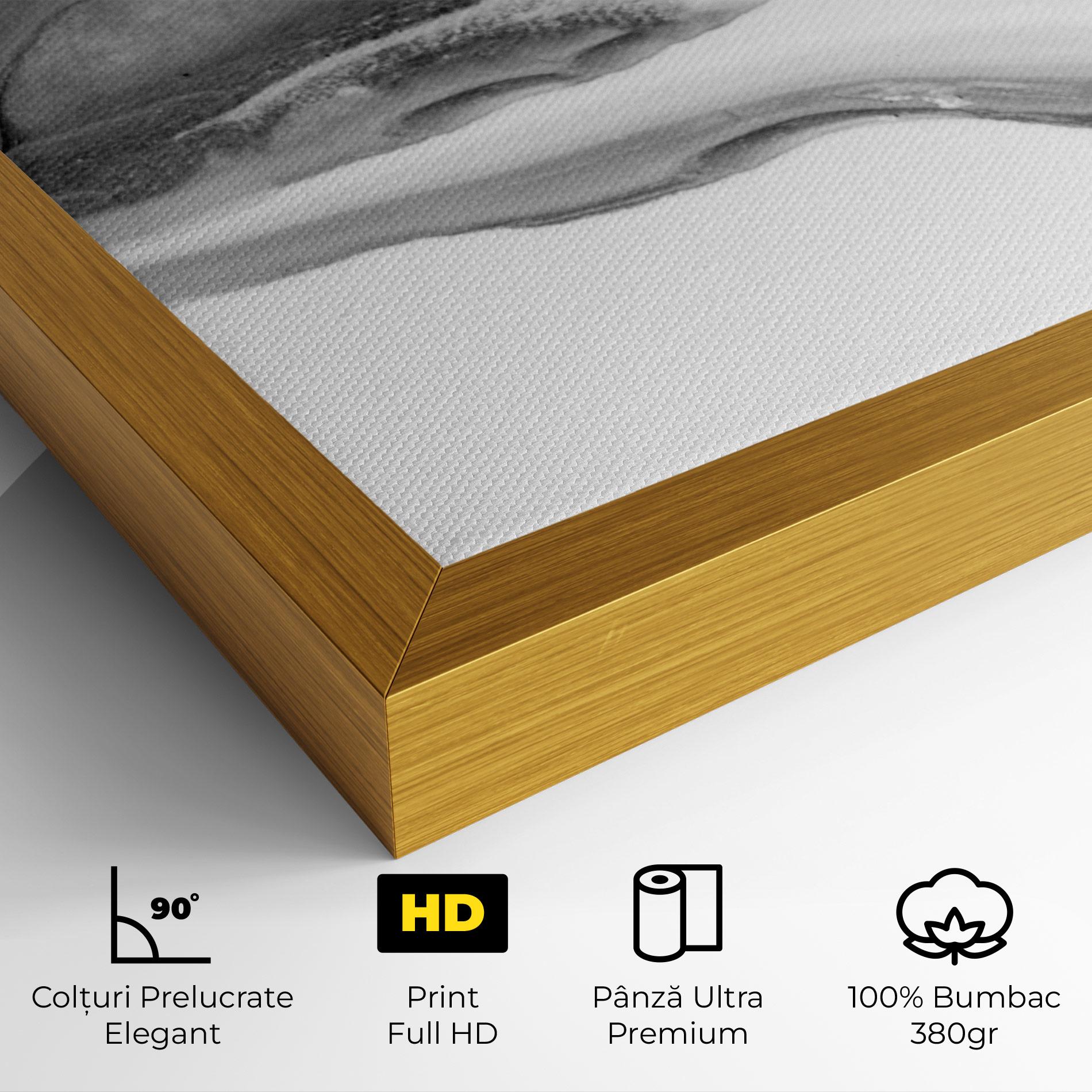 Tablou Canvas White Acrylic Painting mockup 4