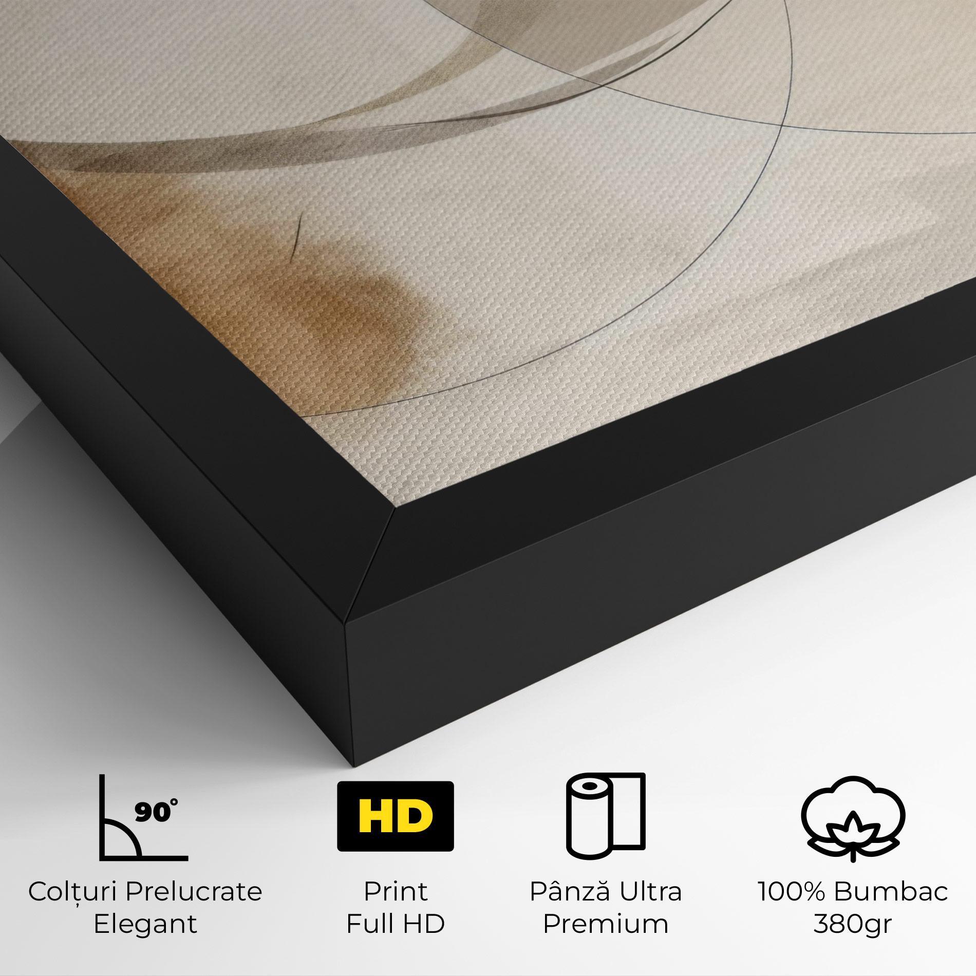 Tablou Canvas Abstract Circle Painting mockup 4