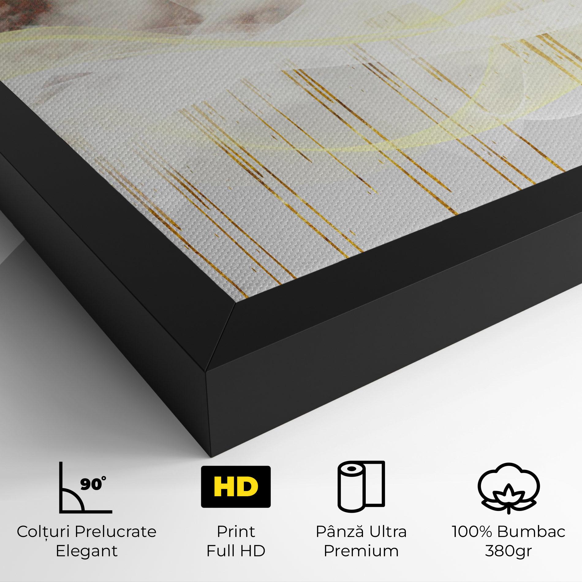 Tablou Canvas Abstract Golden Landscape 3 mockup 4