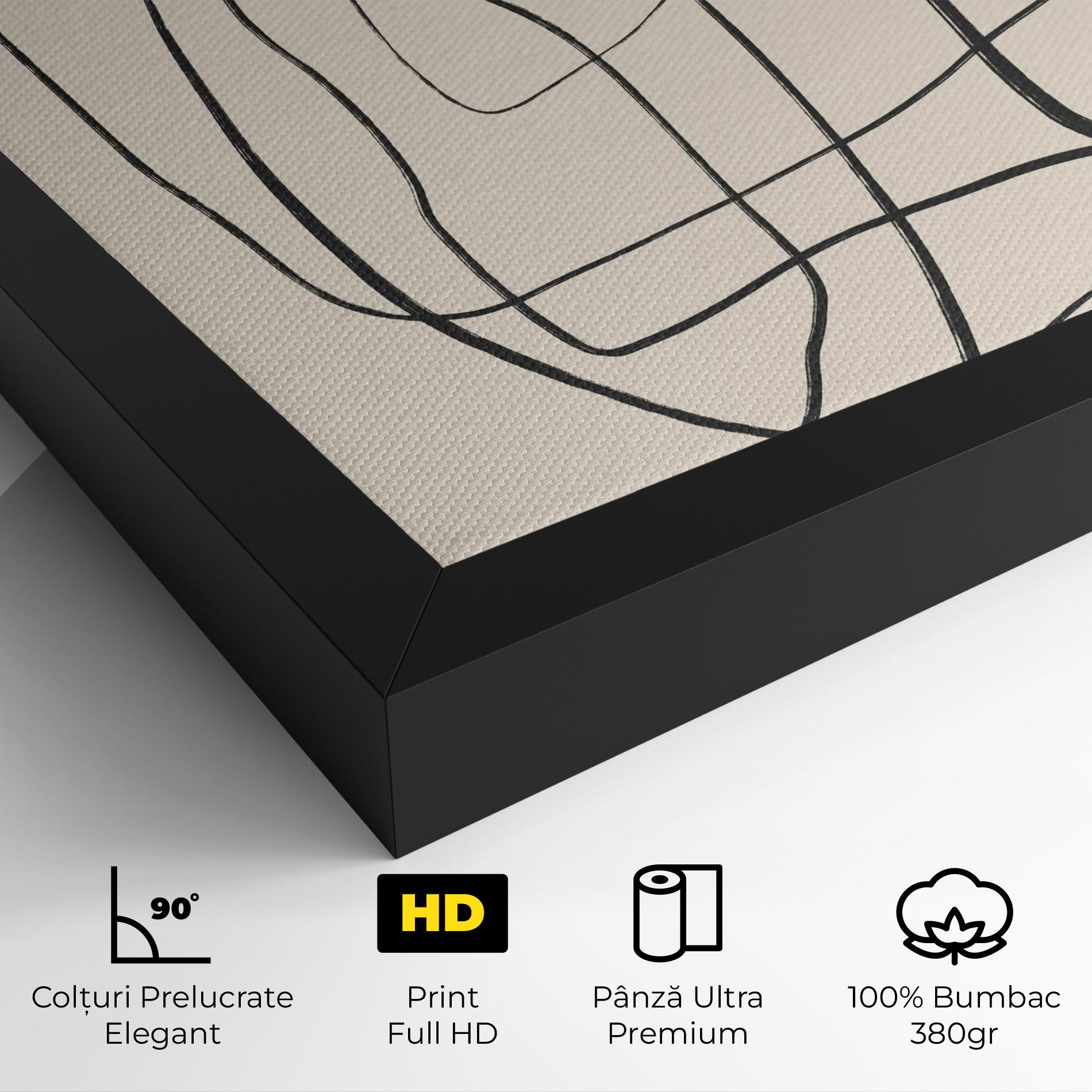 Tablou Canvas Handdrawn Lines mockup 4