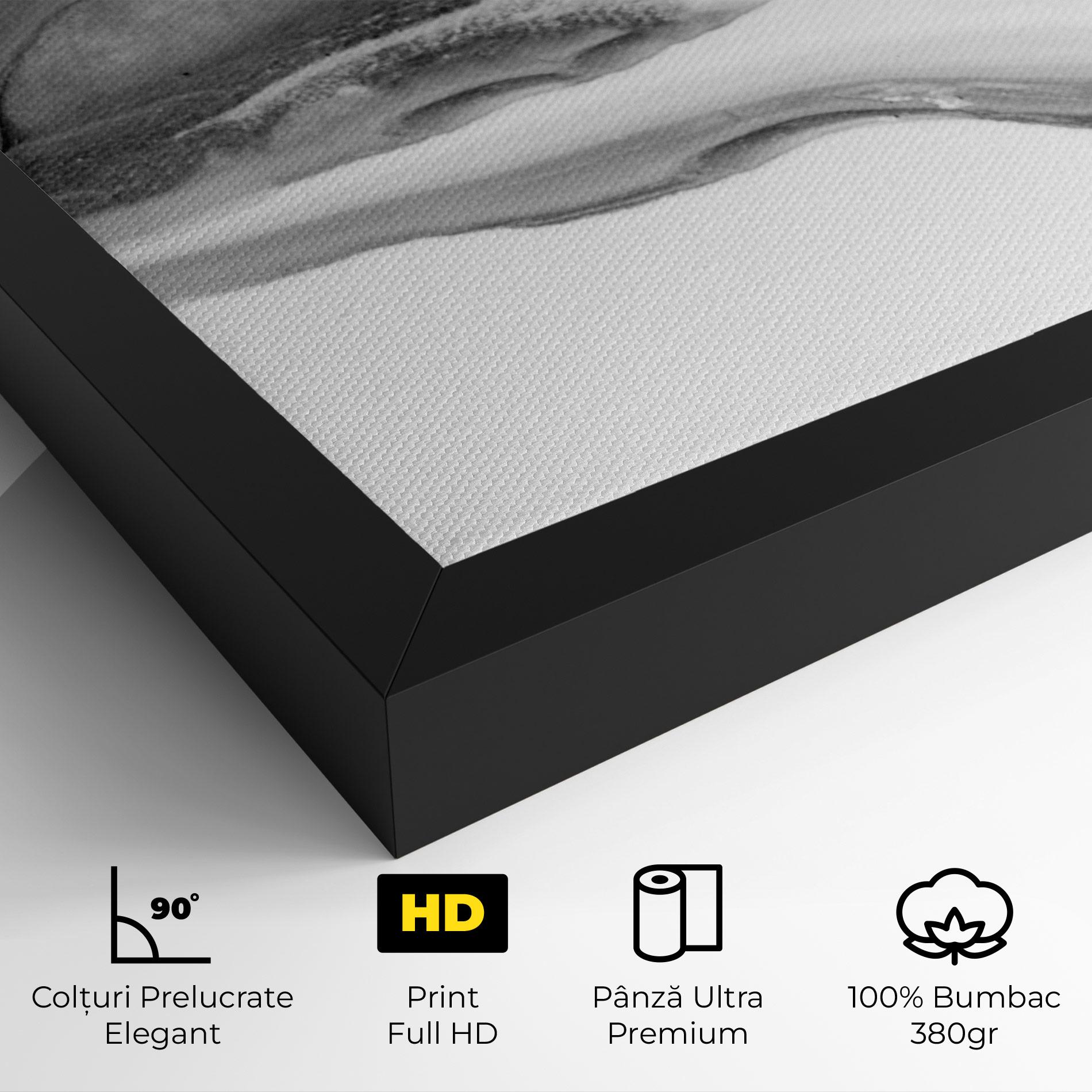 Tablou Canvas White Acrylic Painting mockup 4