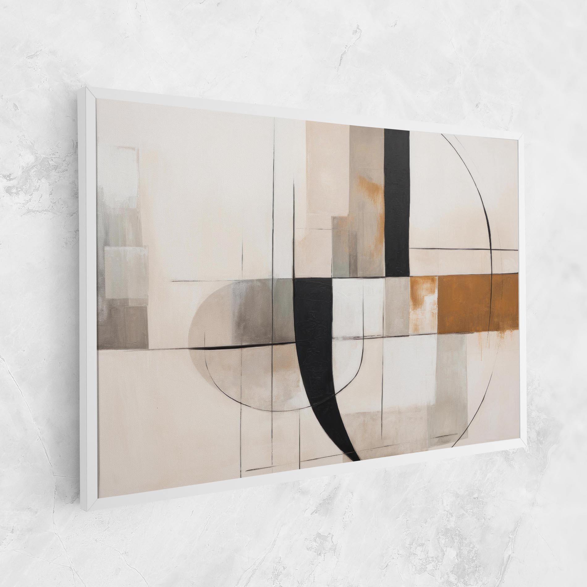 Tablou Canvas Black Abstract Lines mockup 1