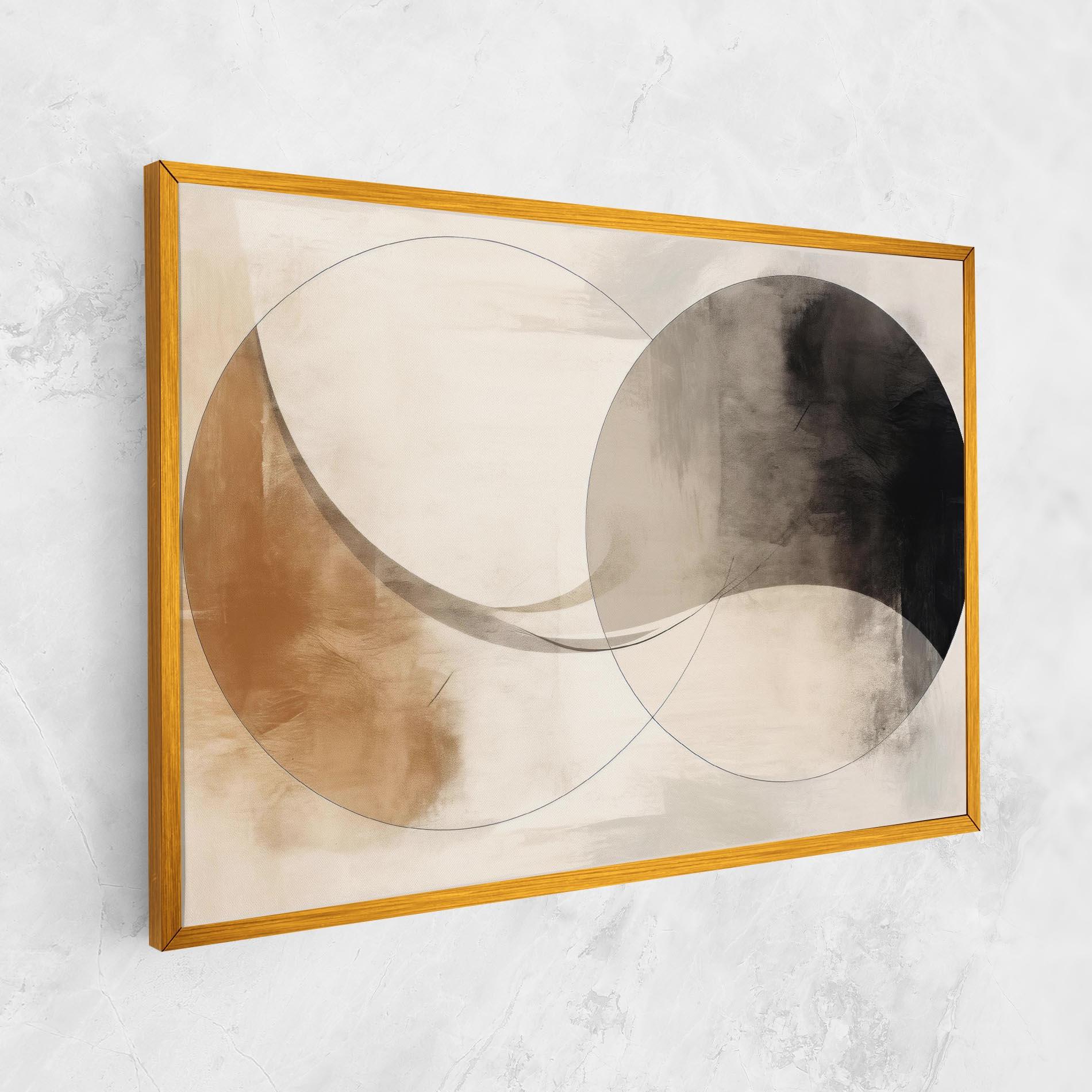 Tablou Canvas Abstract Circle Painting mockup 1