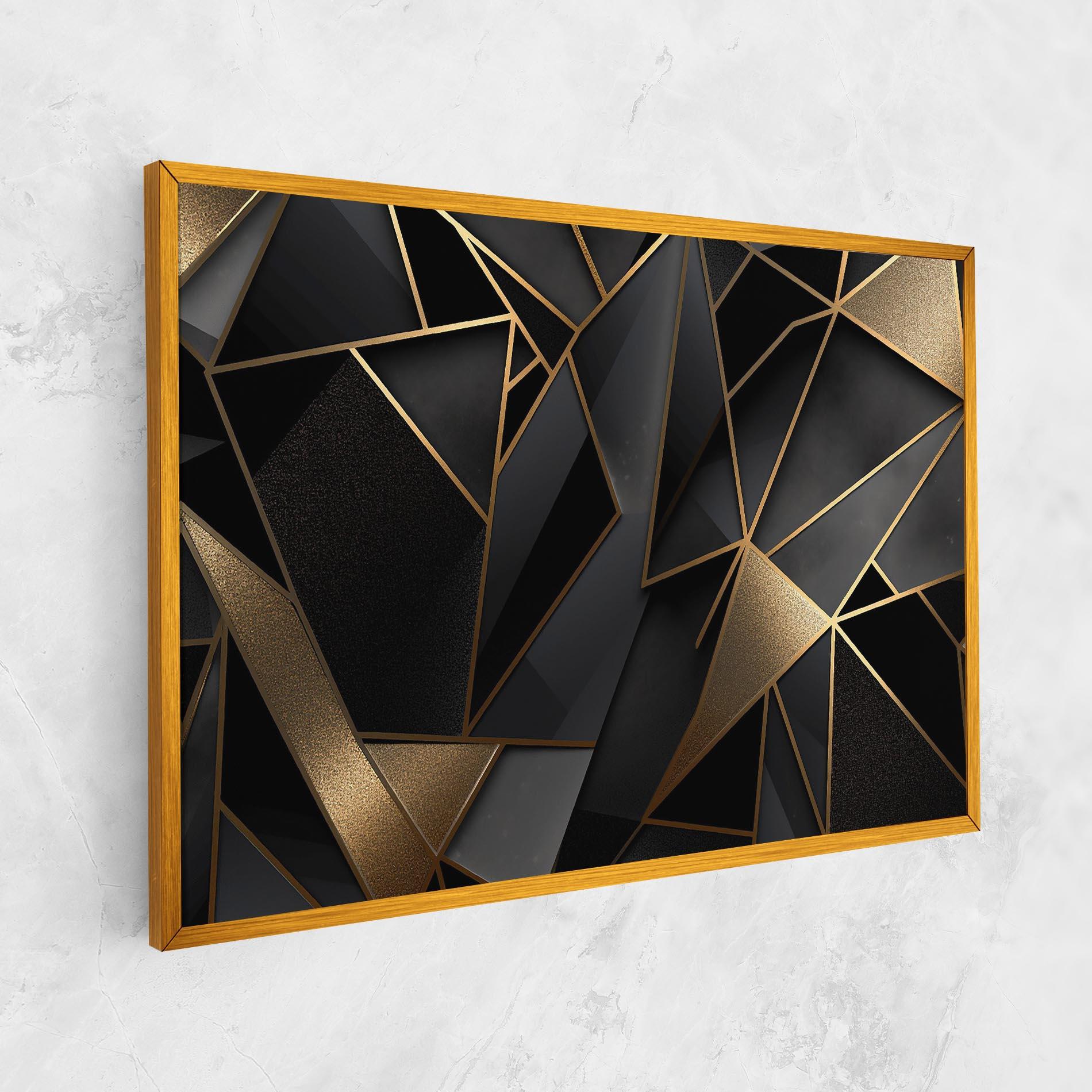 Tablou Canvas Abstract Golden Art mockup 1