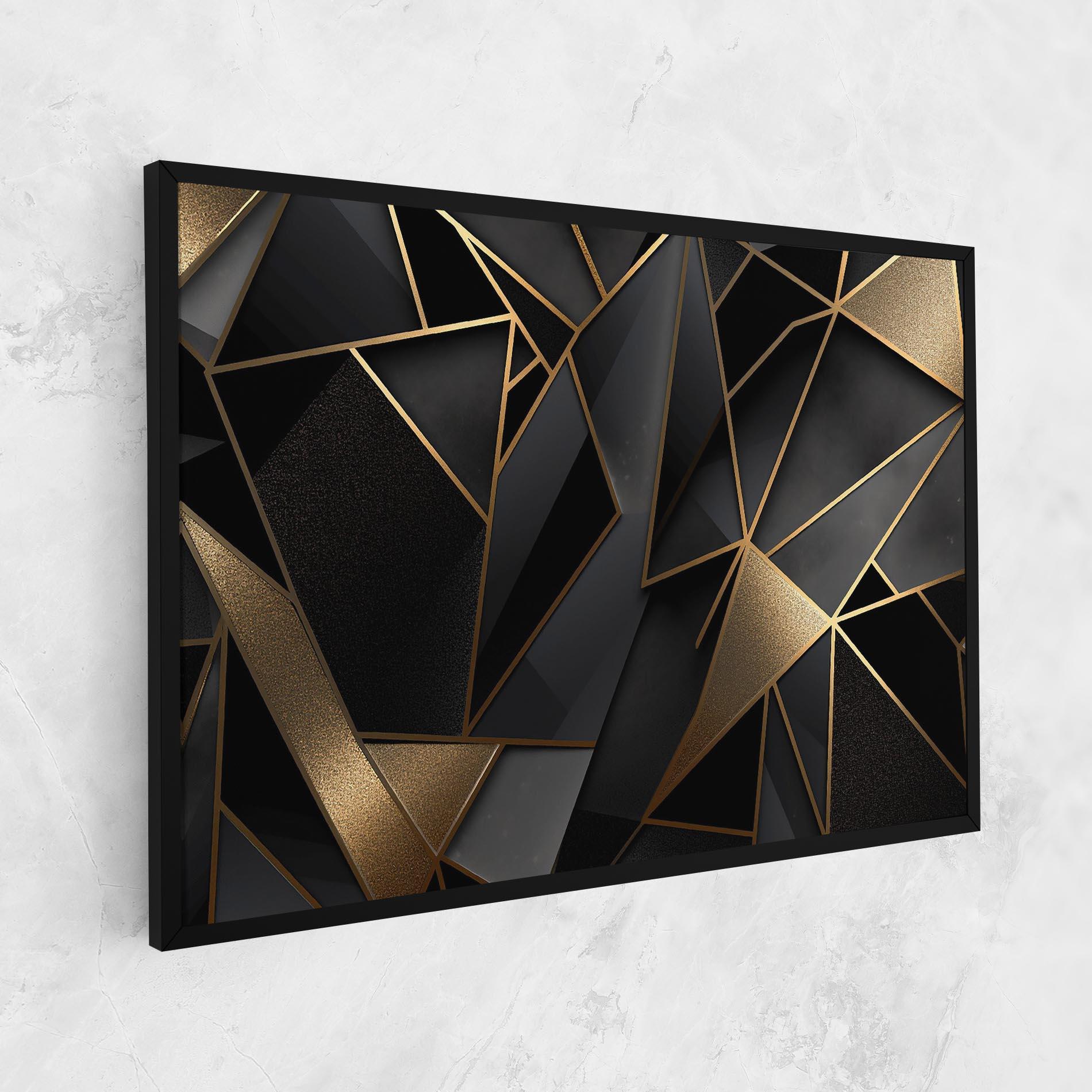 Tablou Canvas Abstract Golden Art mockup 1
