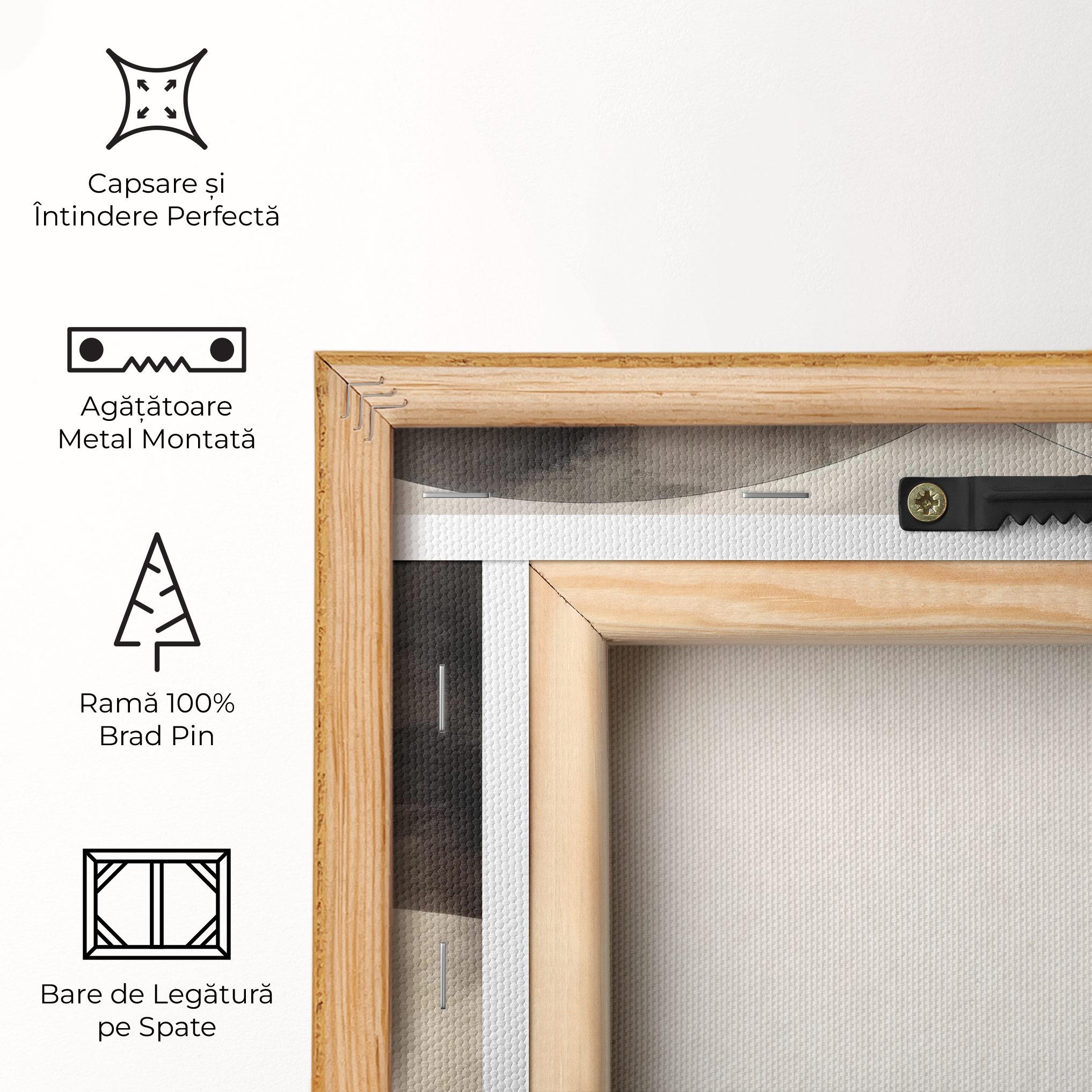 Tablou Canvas Abstract Circle Painting mockup 5