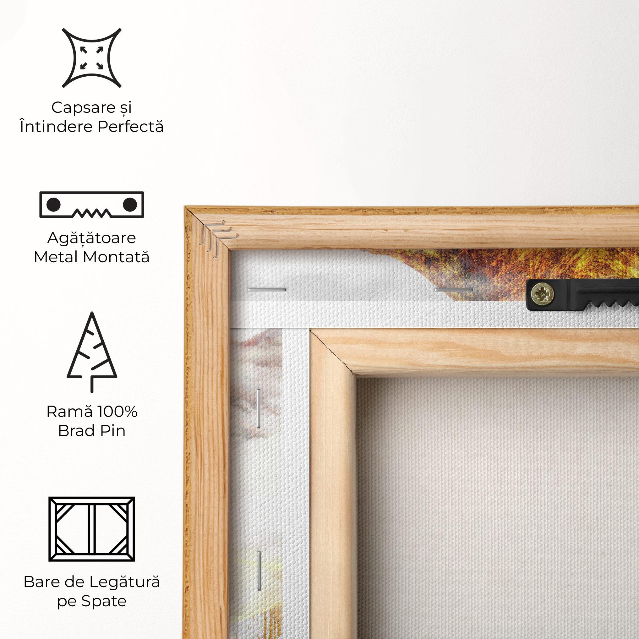 Tablou Canvas Abstract Golden Landscape 3 mockup 5