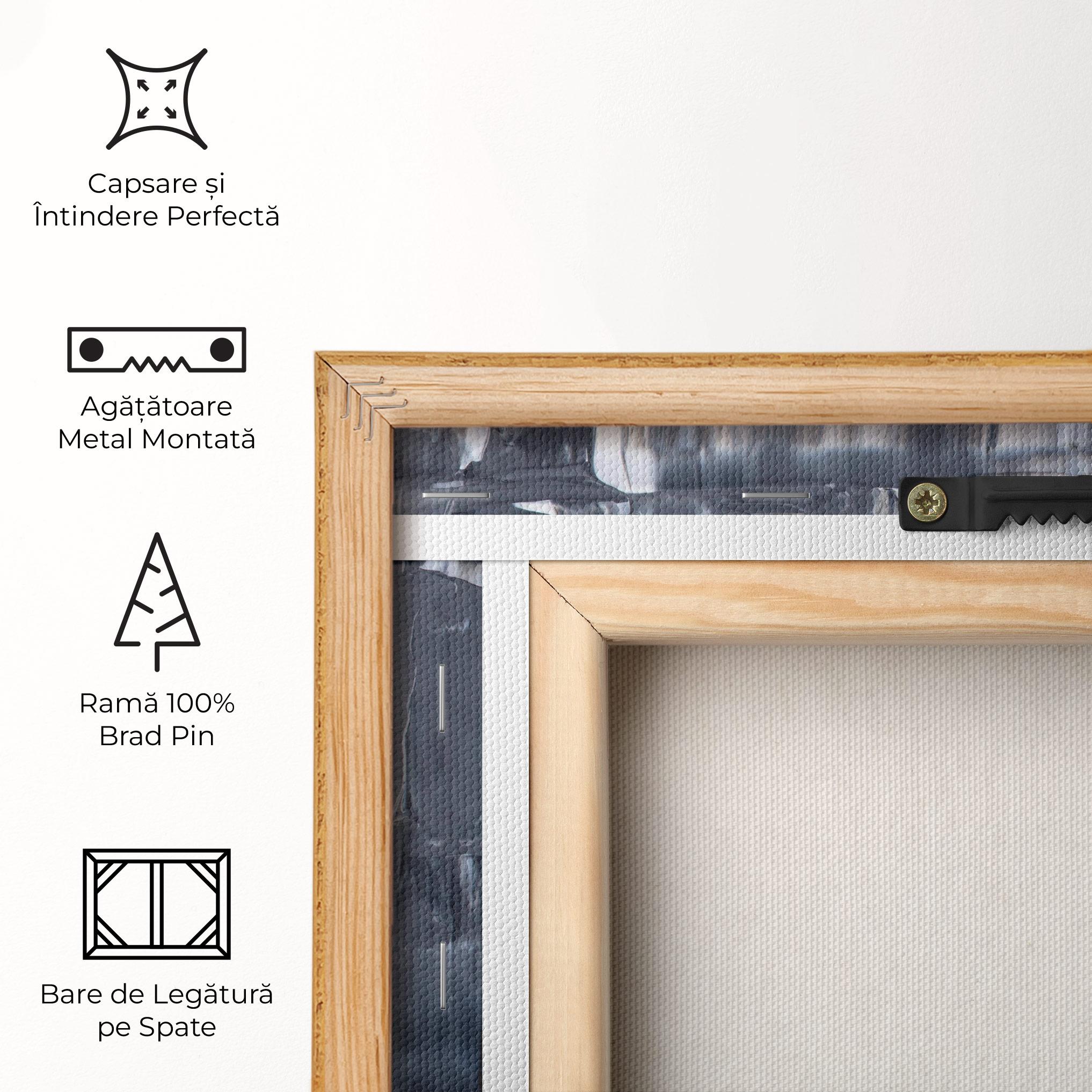 Tablou Canvas Black Acrylic Painting mockup 5