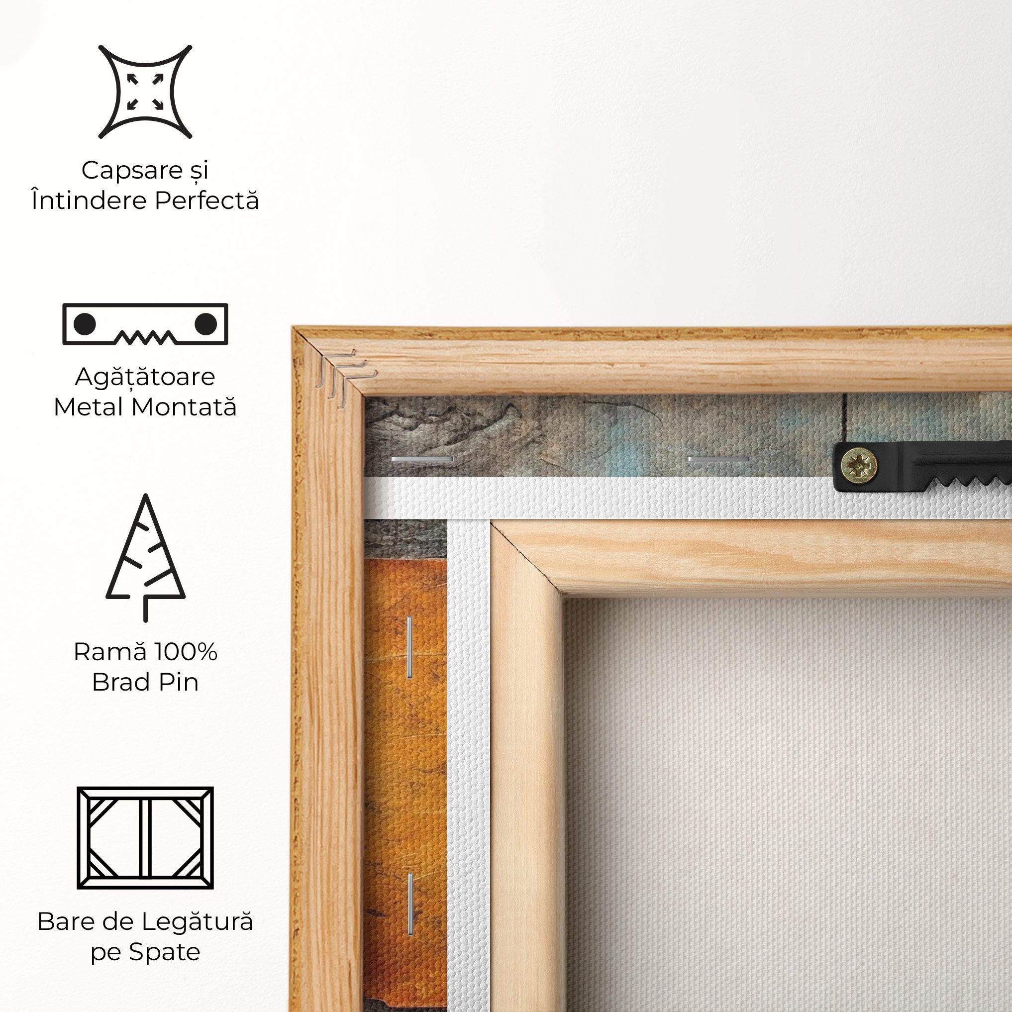 Orange Square Painting mockup 5