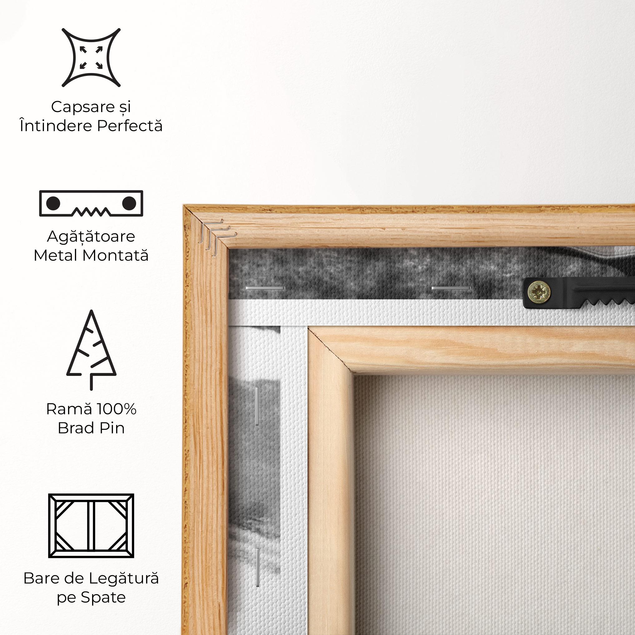 Tablou Canvas White Acrylic Painting mockup 5