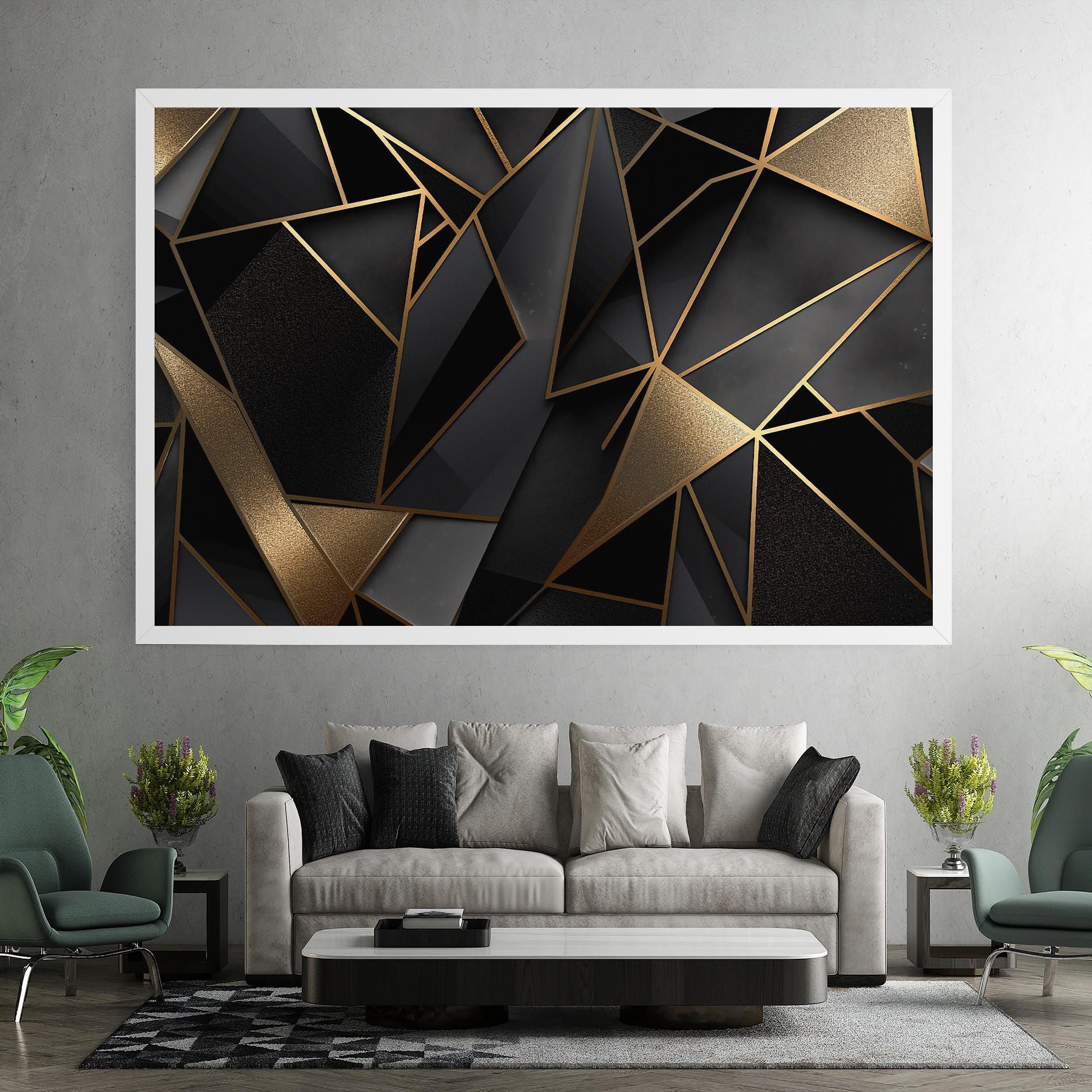 Abstract Golden Art mockup 7