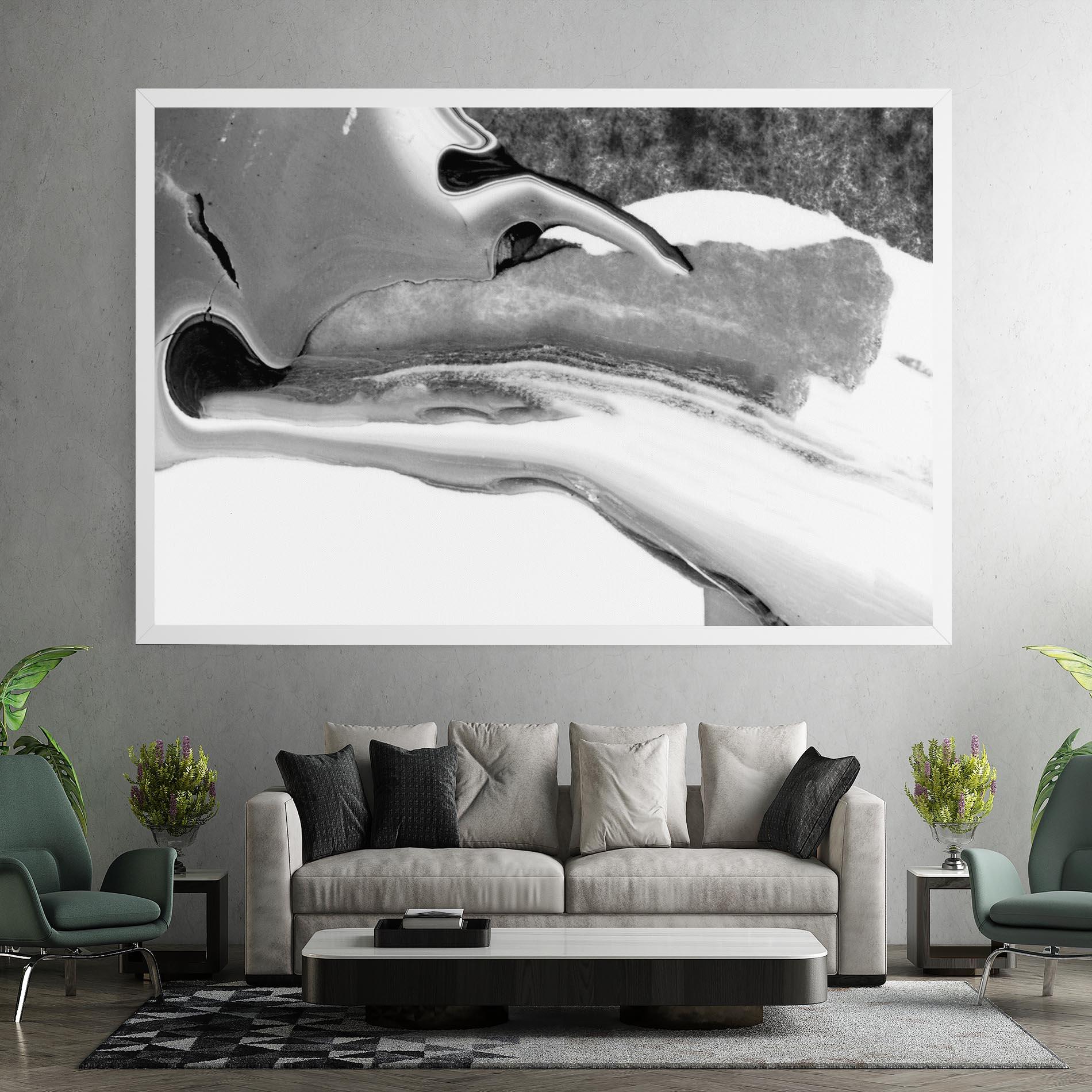 Tablou Canvas White Acrylic Painting mockup 7