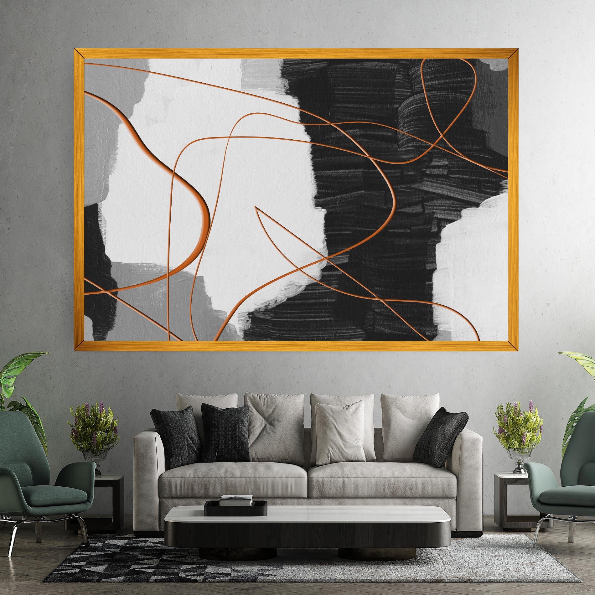 Tablou Canvas Abstract Ink Painting mockup 7