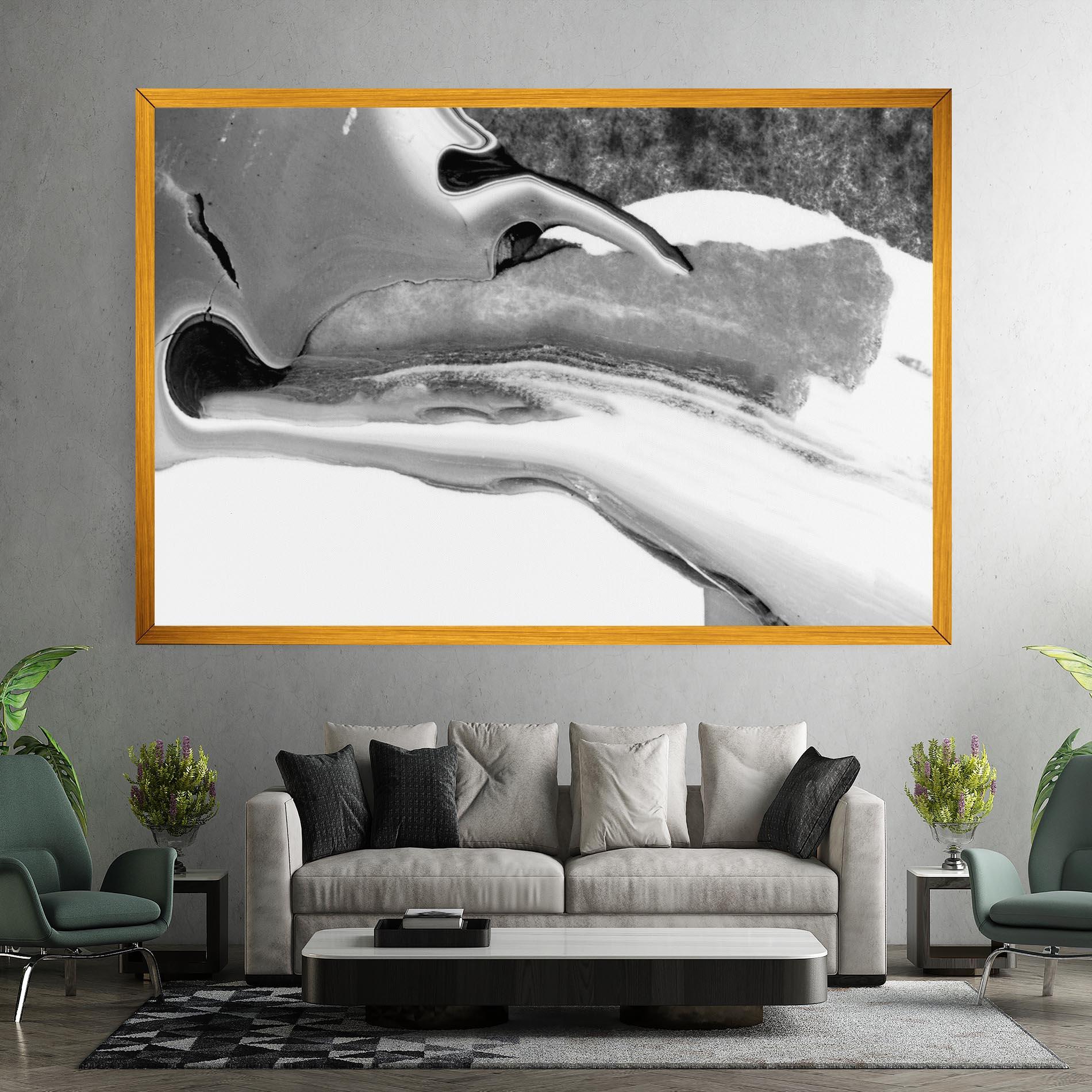 Tablou Canvas White Acrylic Painting mockup 7