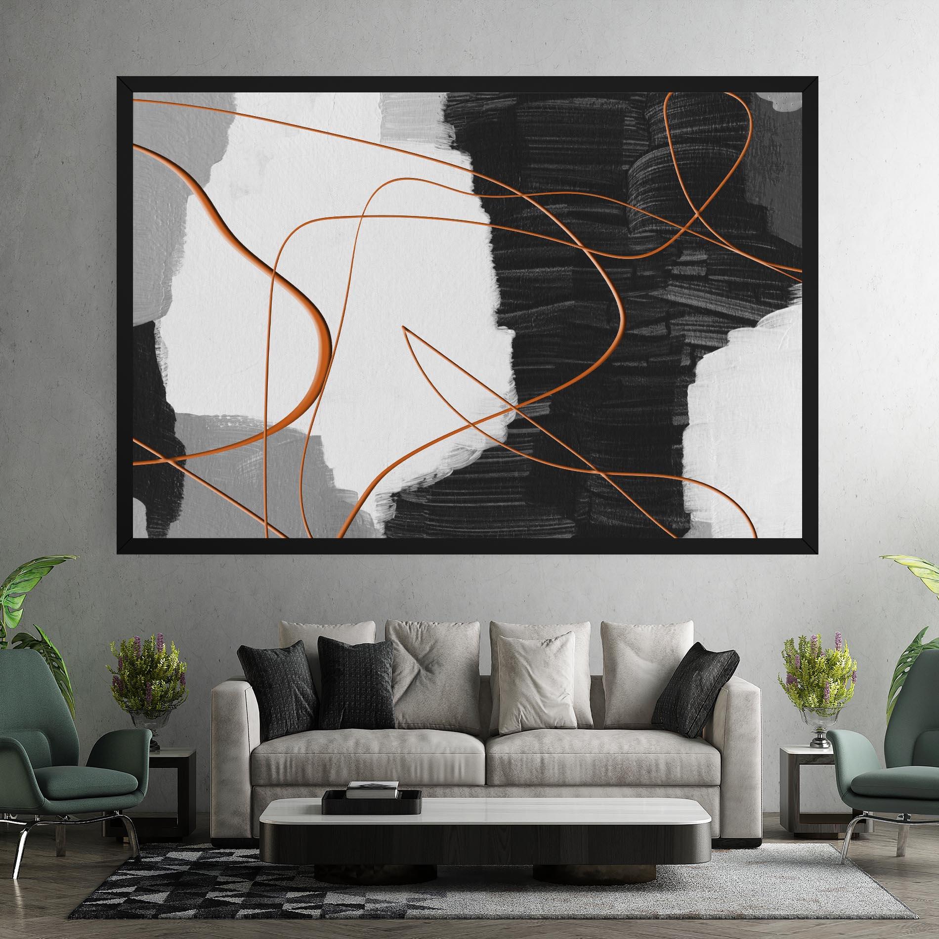 Tablou Canvas Abstract Ink Painting mockup 7