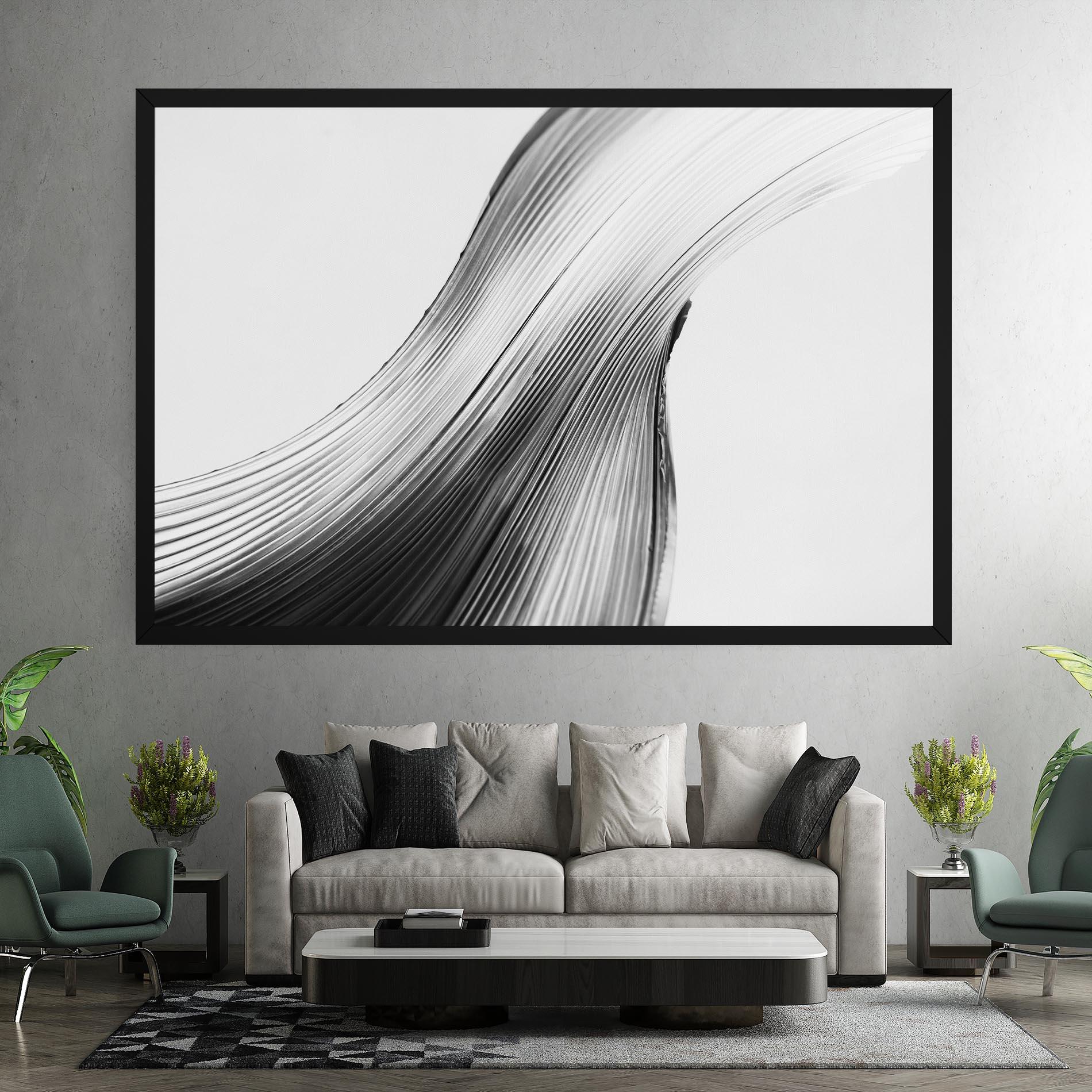 Tablou Canvas Monochrome Wave mockup 7