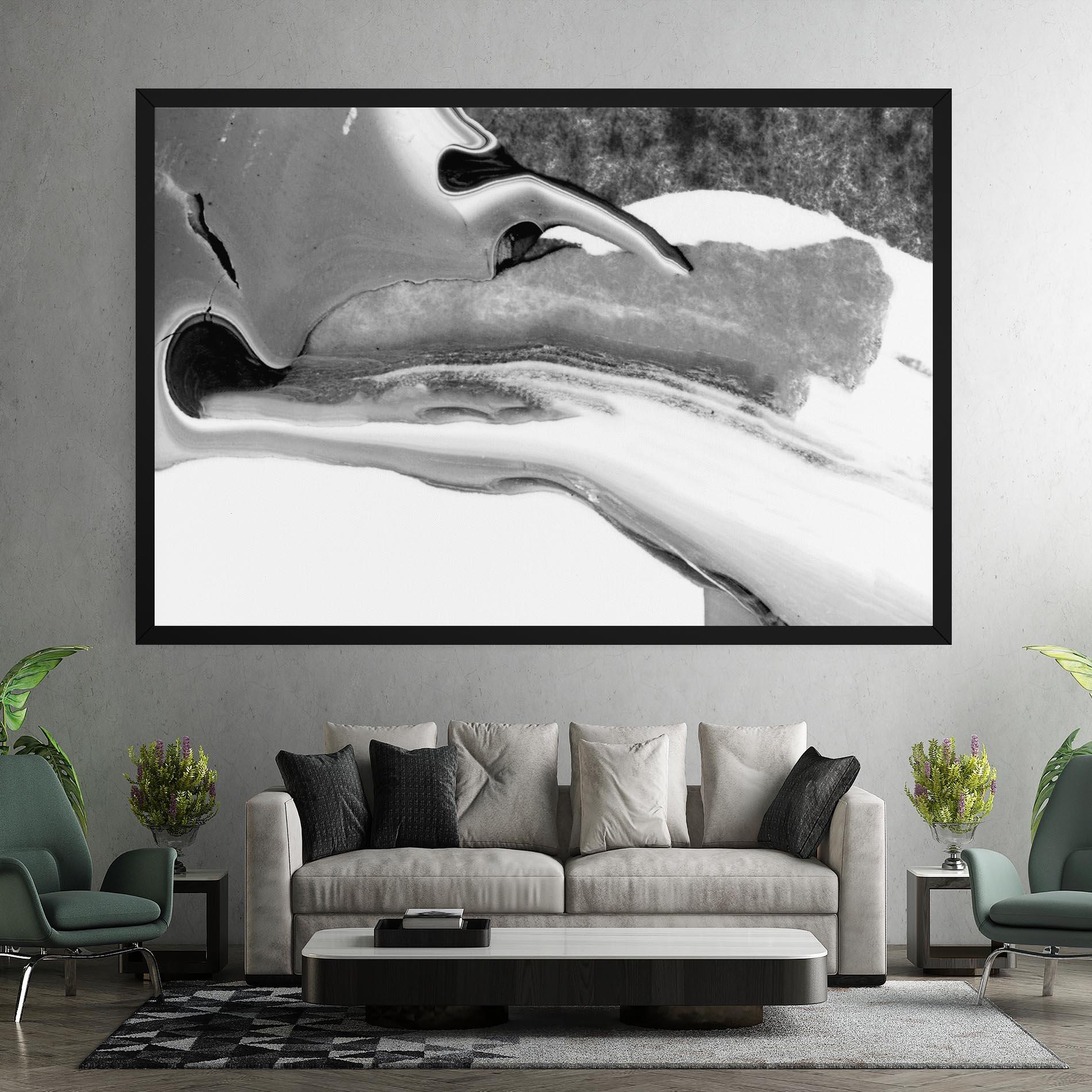 Tablou Canvas White Acrylic Painting mockup 7