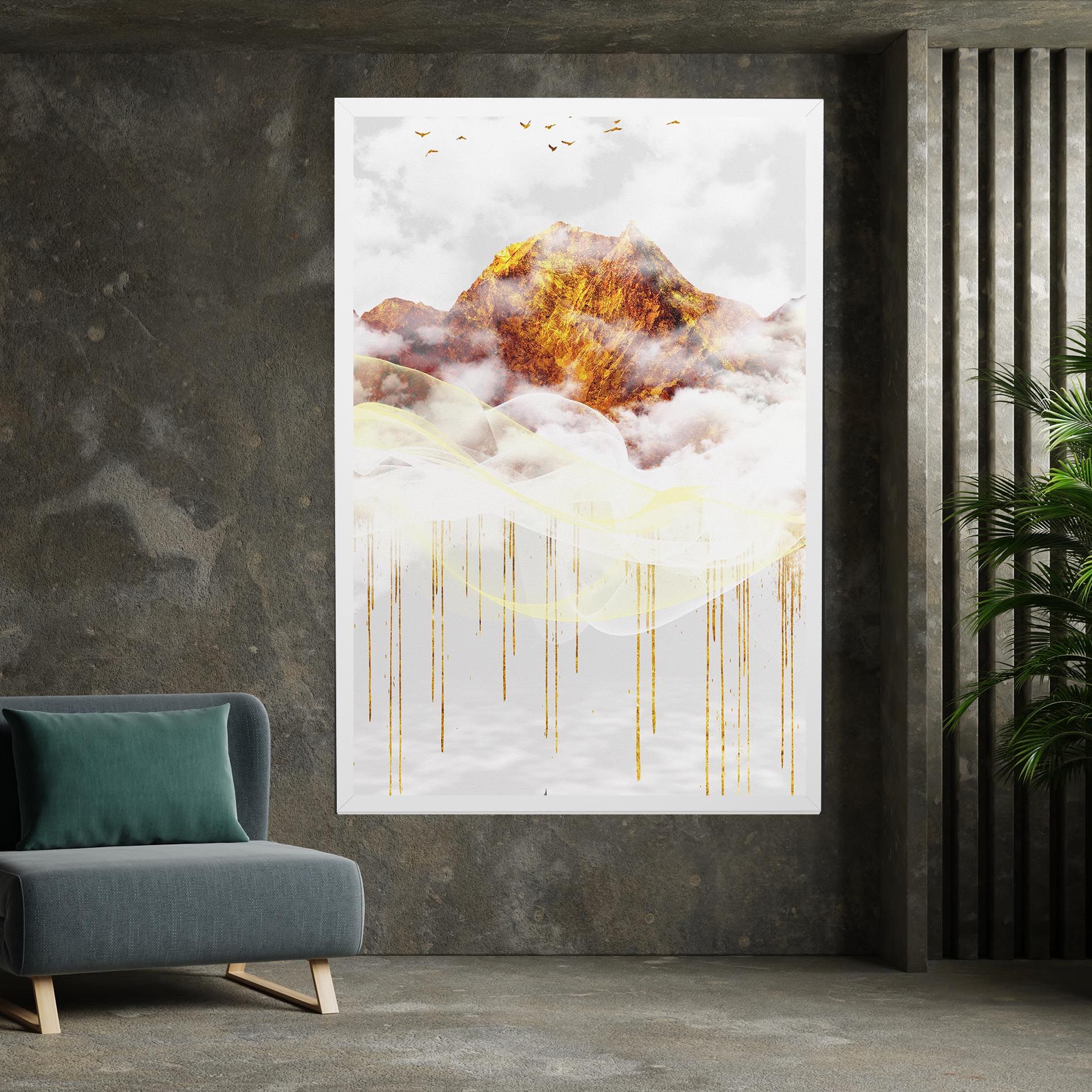 Abstract Golden Landscape 3 mockup 7