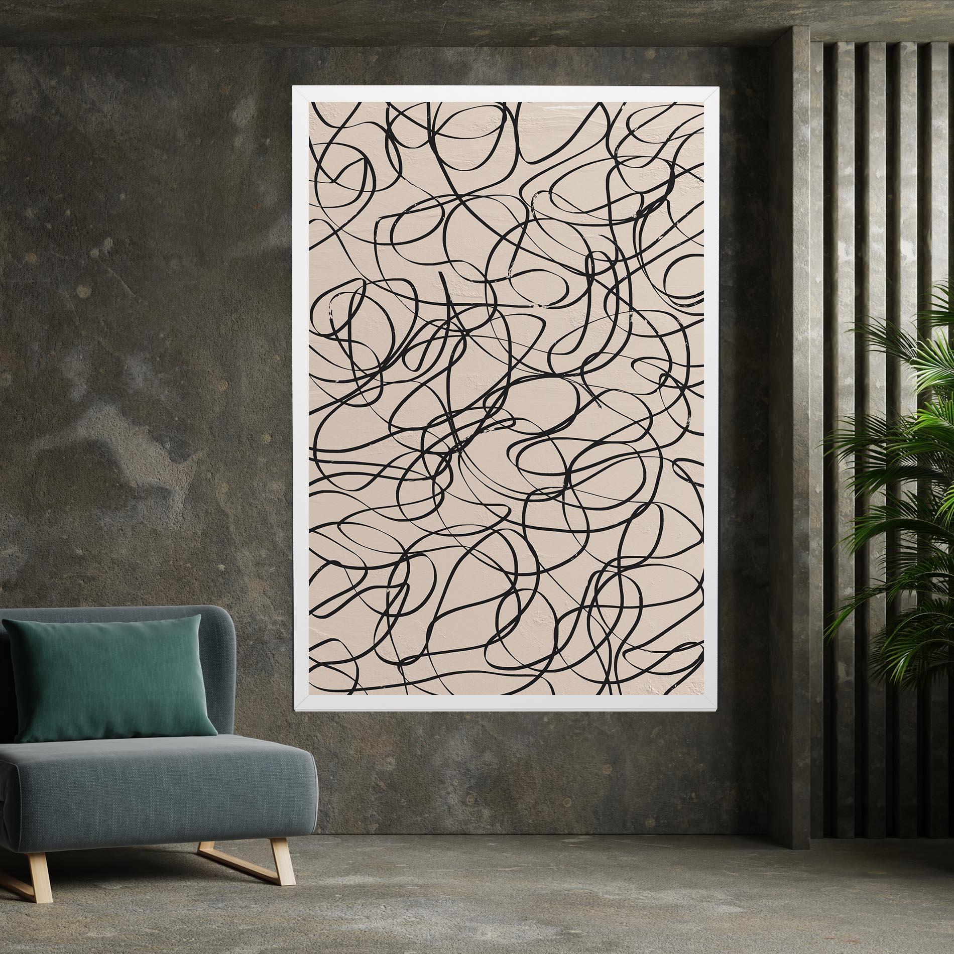 Tablou Canvas Hand Painted Pattern mockup 7