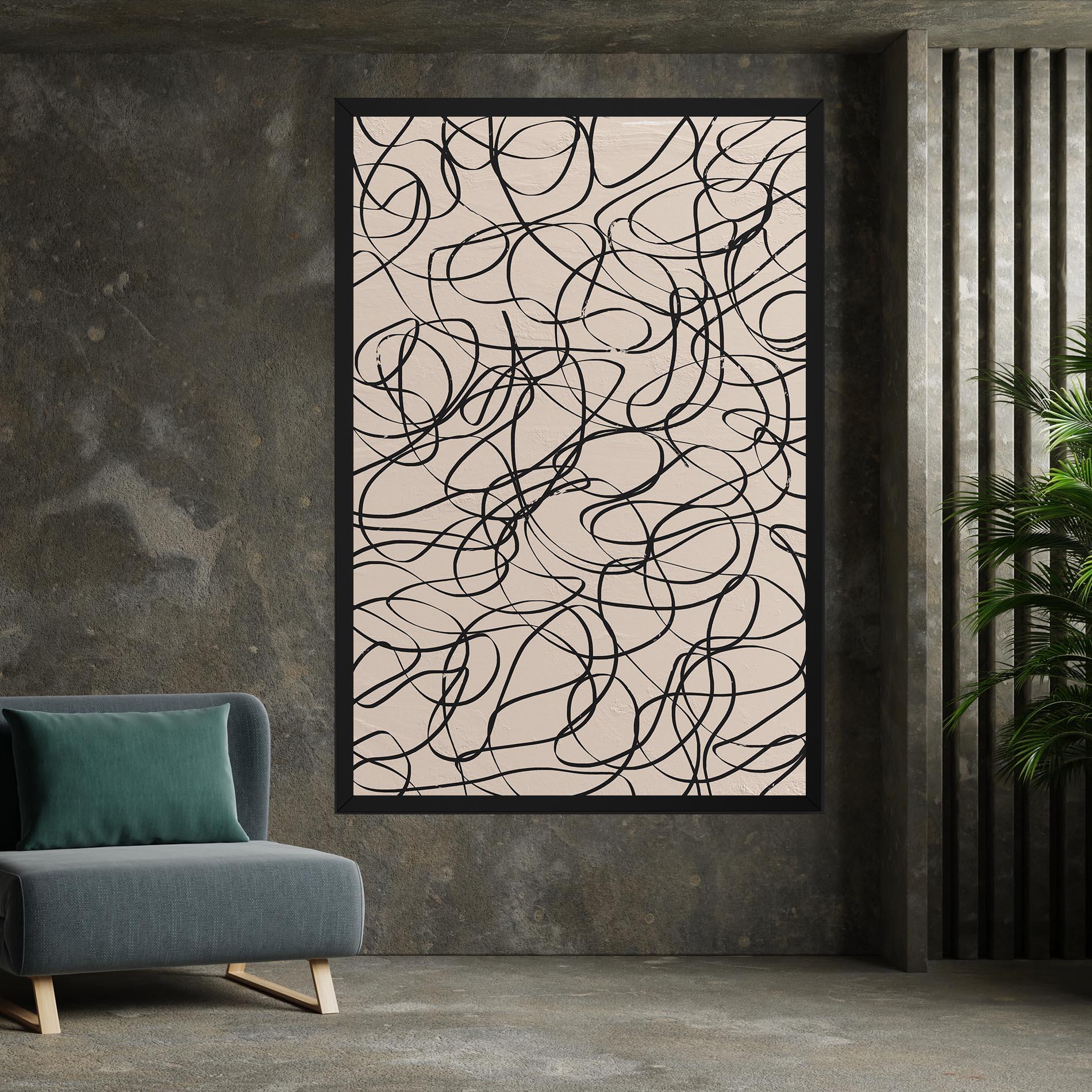 Tablou Canvas Hand Painted Pattern mockup 7