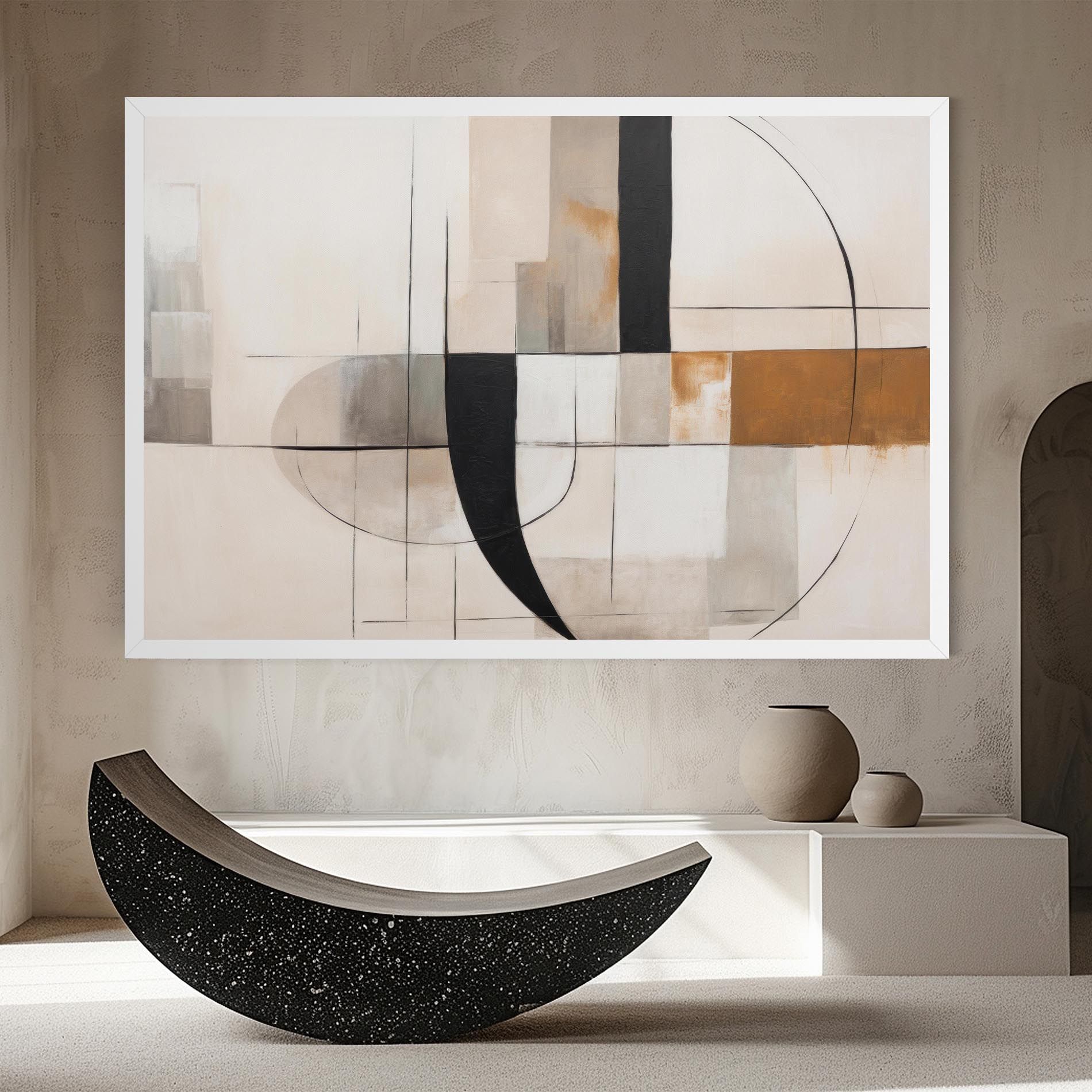 Black Abstract Lines mockup 8