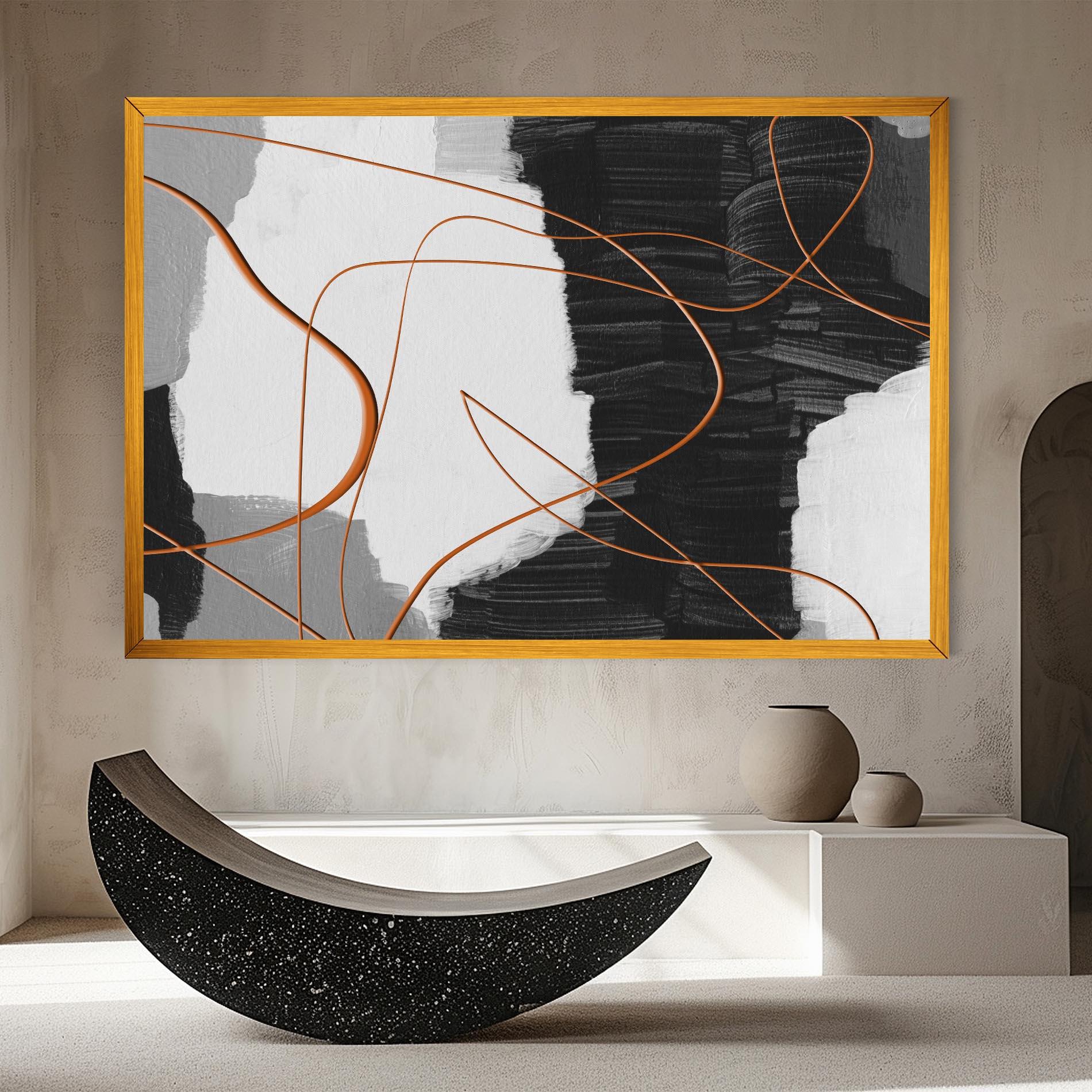 Tablou Canvas Abstract Ink Painting mockup 8