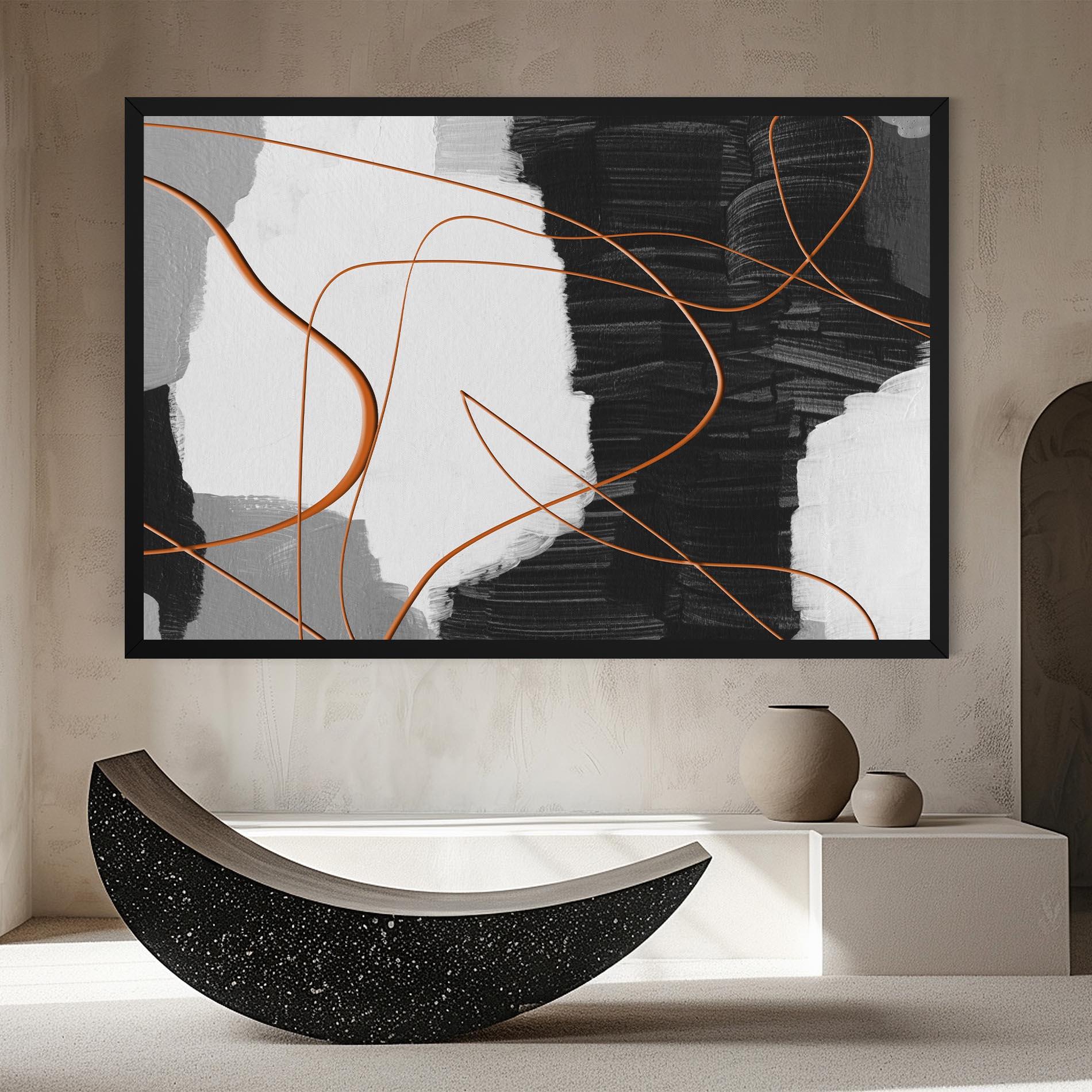 Tablou Canvas Abstract Ink Painting mockup 8