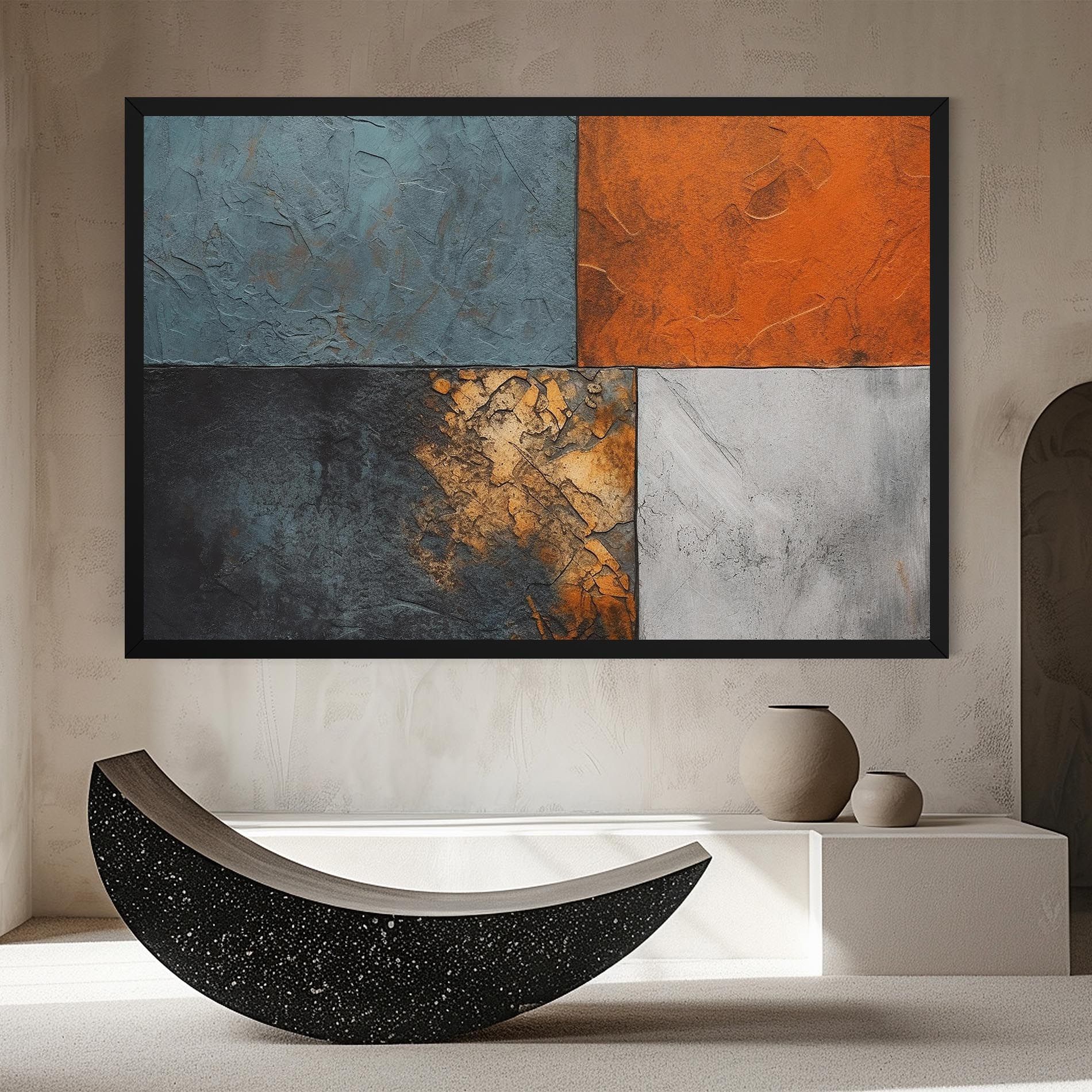 White Square With Gold mockup 8