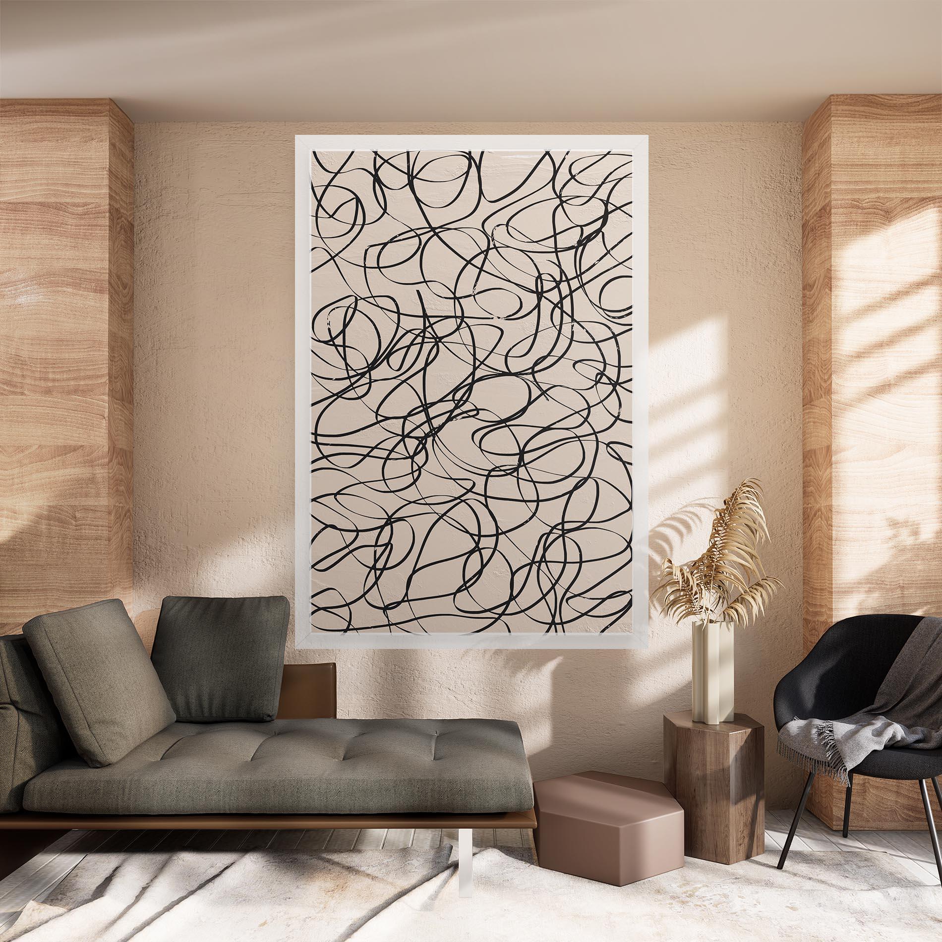 Tablou Canvas Hand Painted Pattern mockup 8