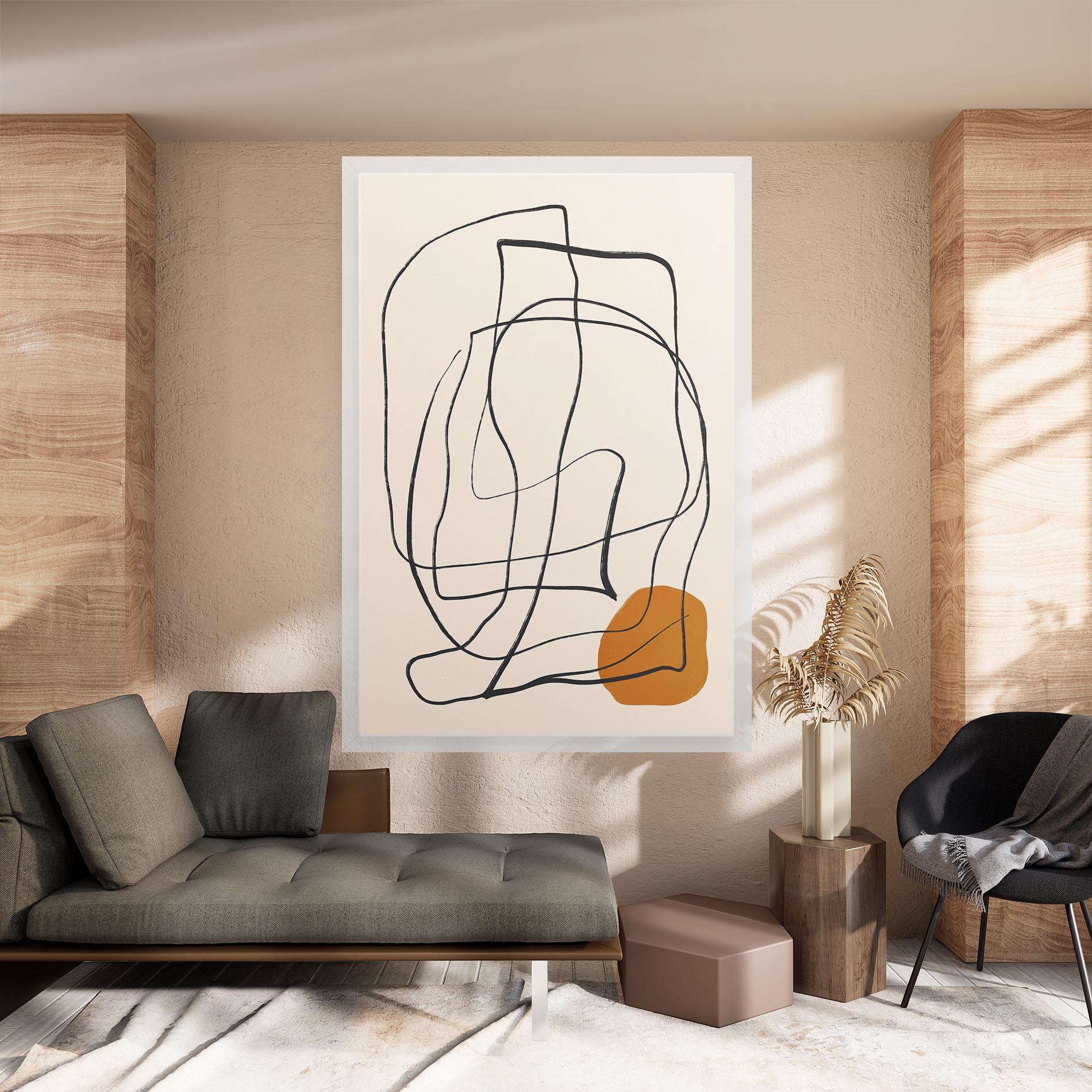 Tablou Canvas Handdrawn Lines mockup 8