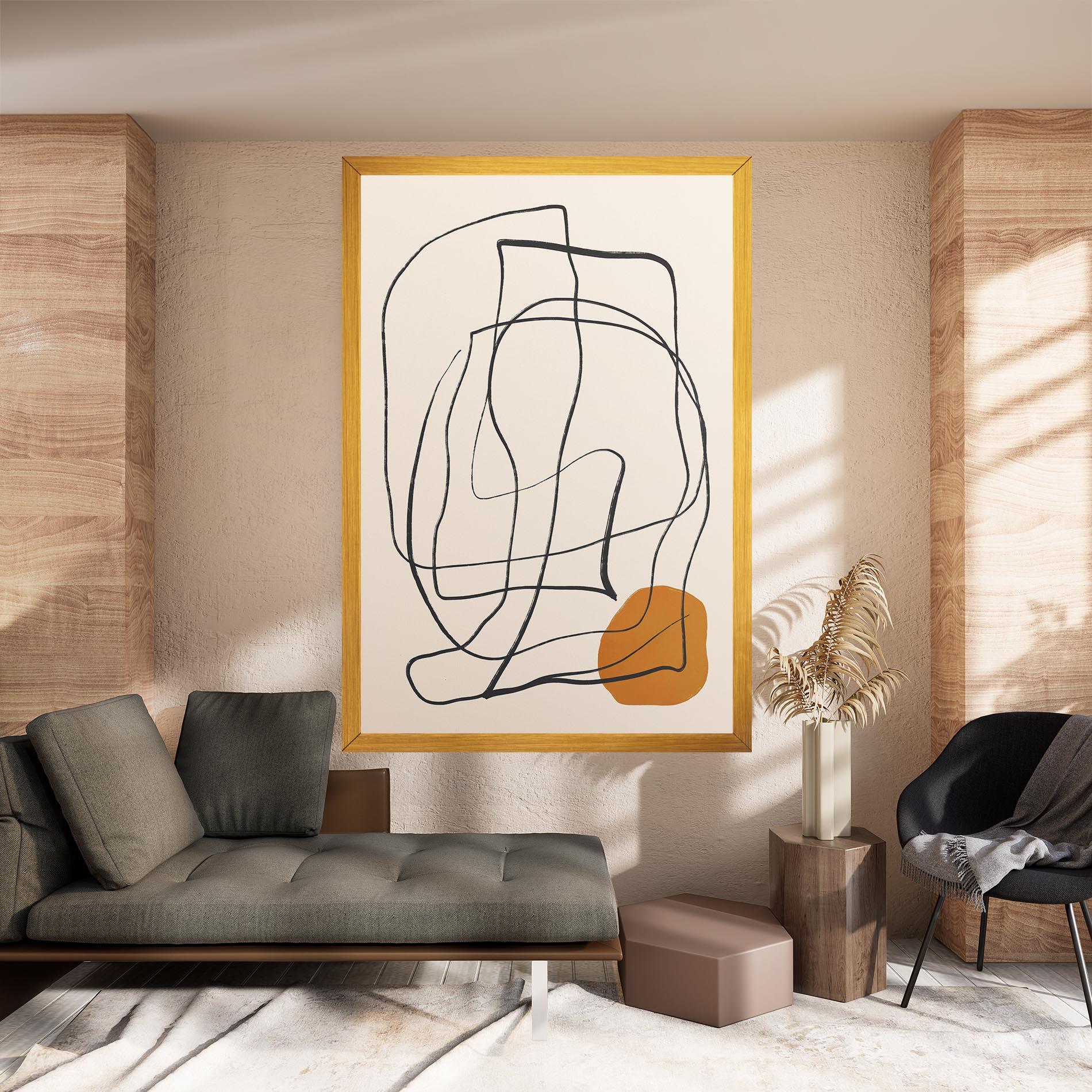 Tablou Canvas Handdrawn Lines mockup 8