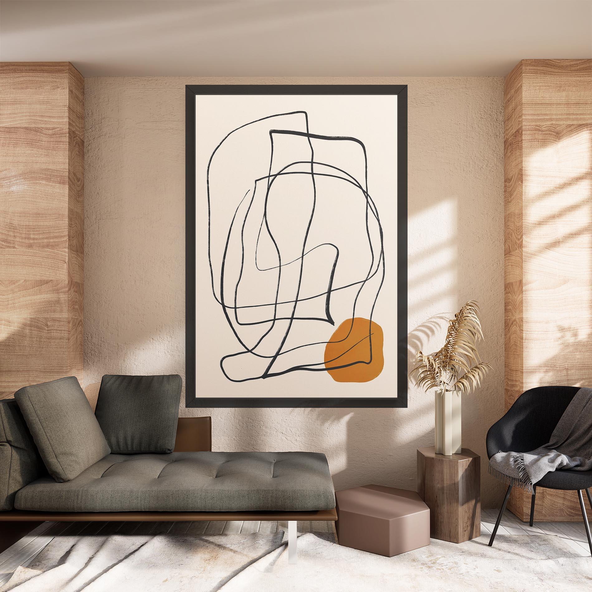 Tablou Canvas Handdrawn Lines mockup 8