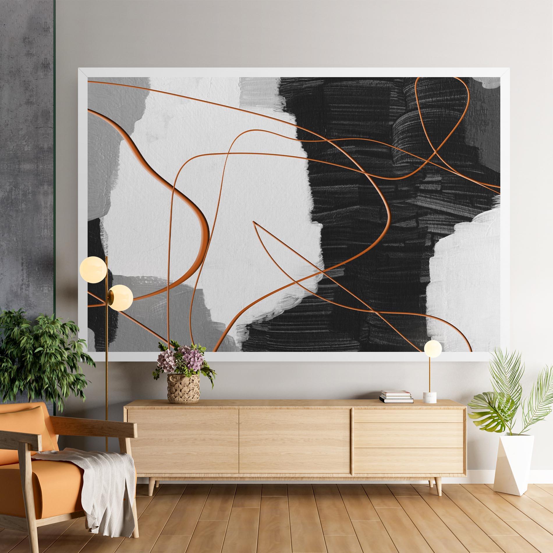 Tablou Canvas Abstract Ink Painting mockup 9