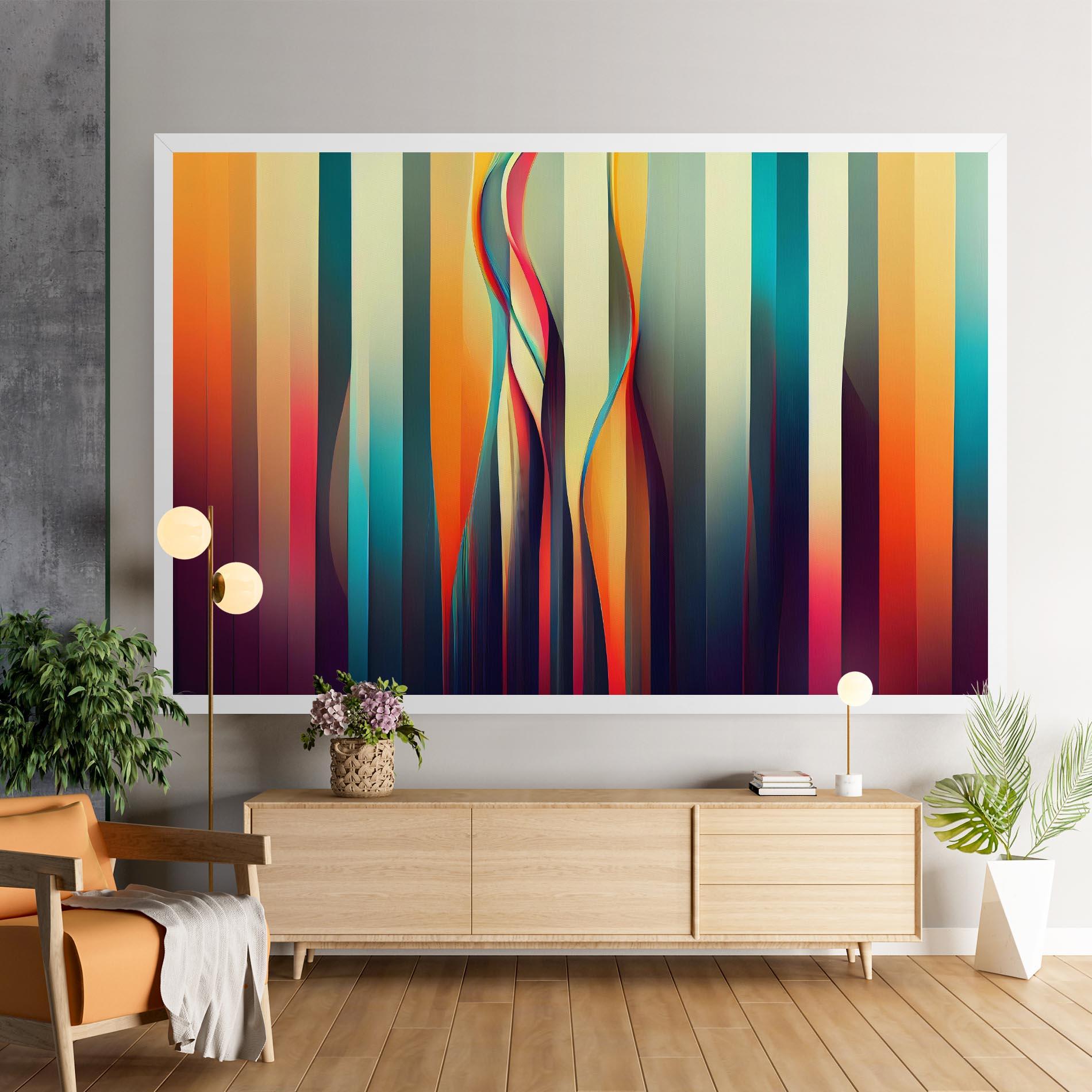 Tablou Canvas Colorful Geometric Background mockup 9