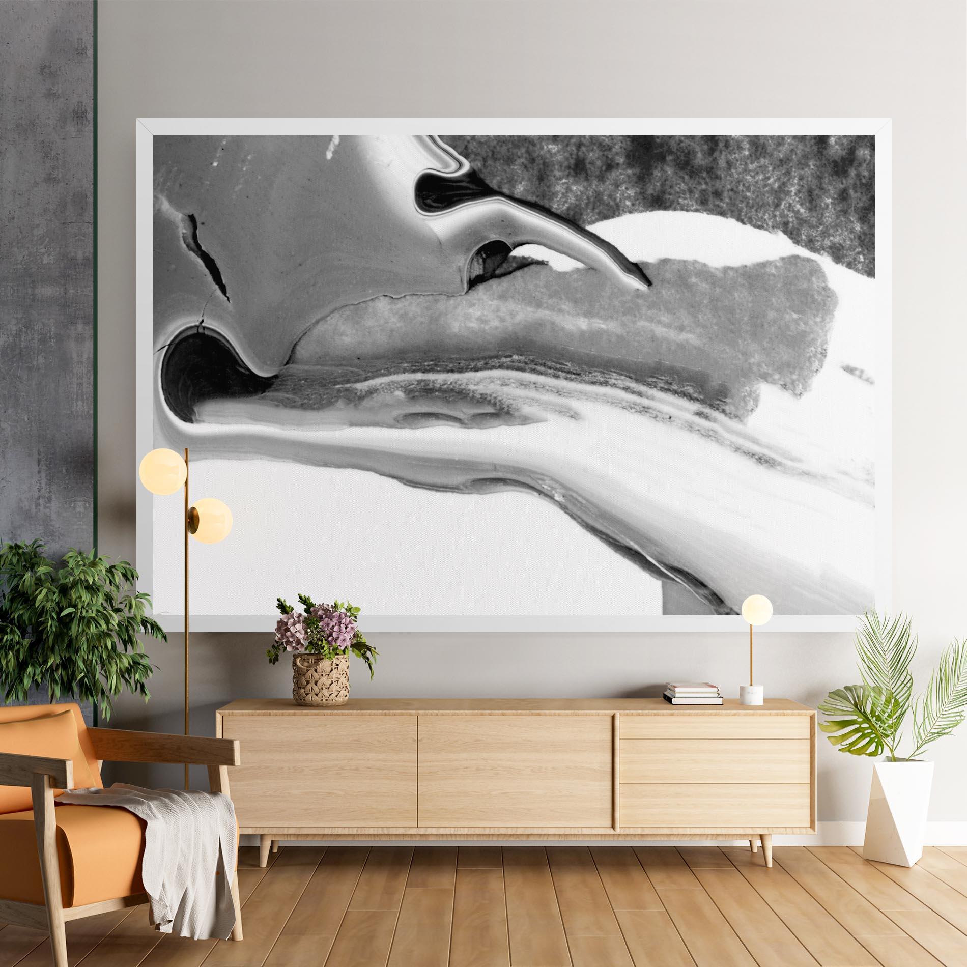 Tablou Canvas White Acrylic Painting mockup 9