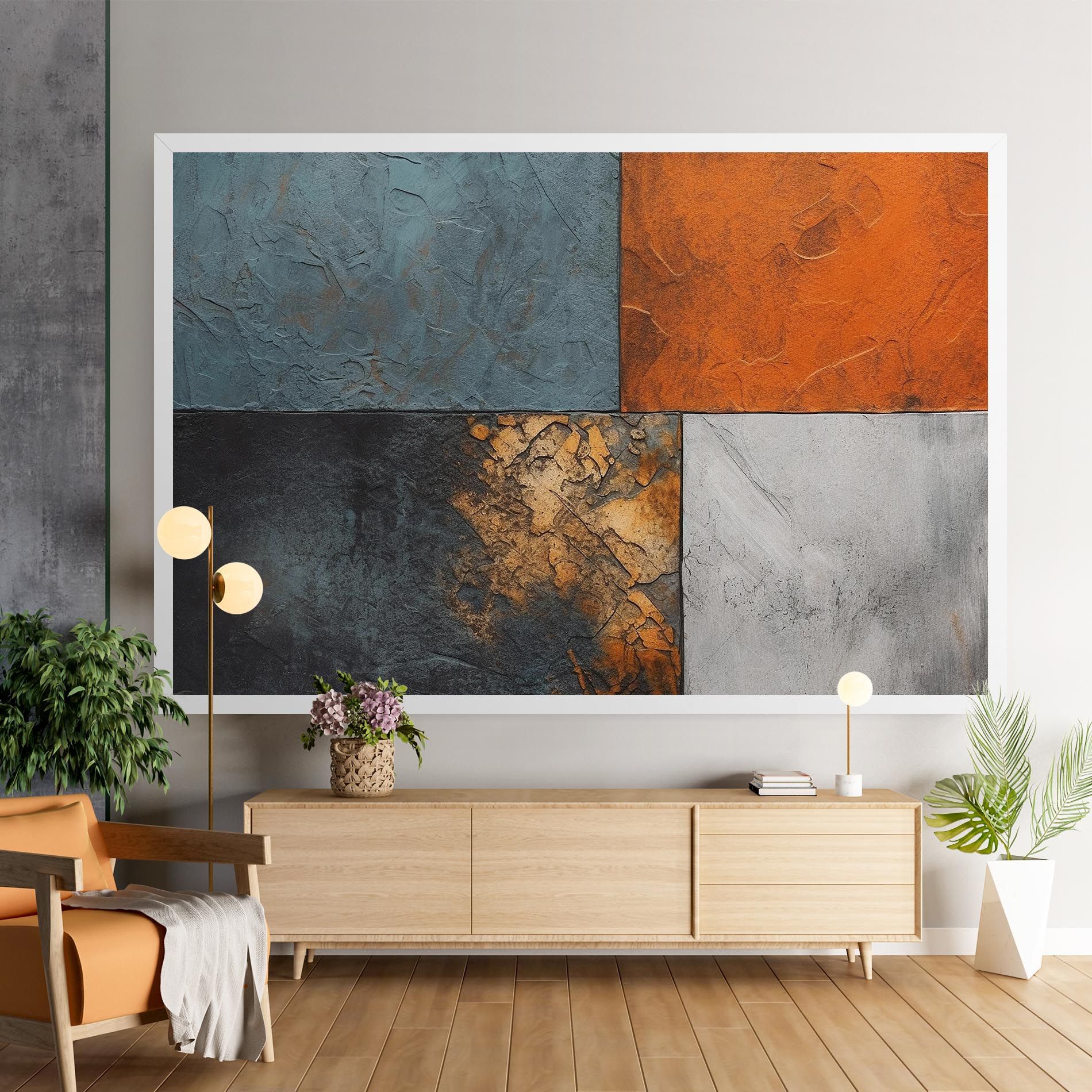 White Square With Gold mockup 9