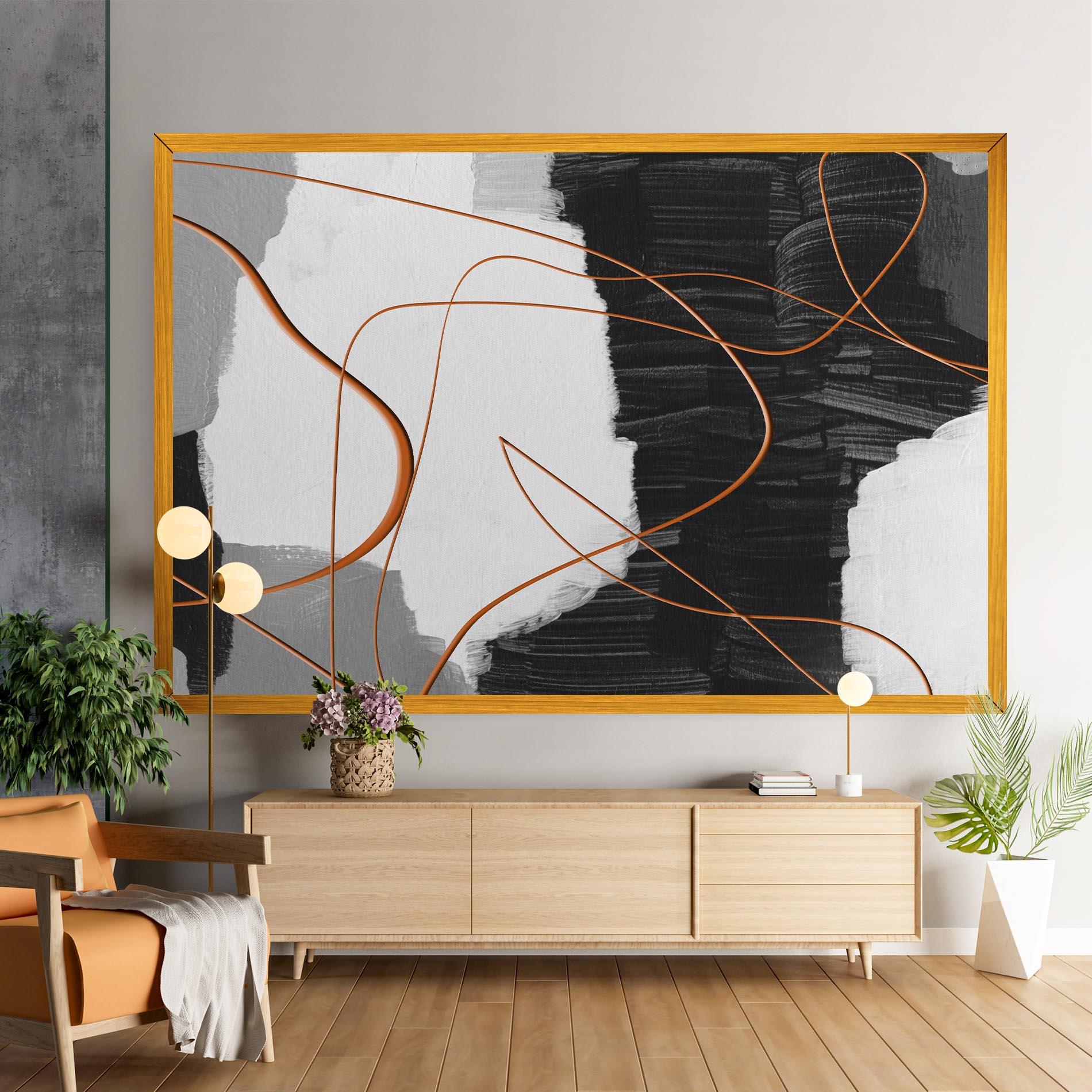 Tablou Canvas Abstract Ink Painting mockup 9