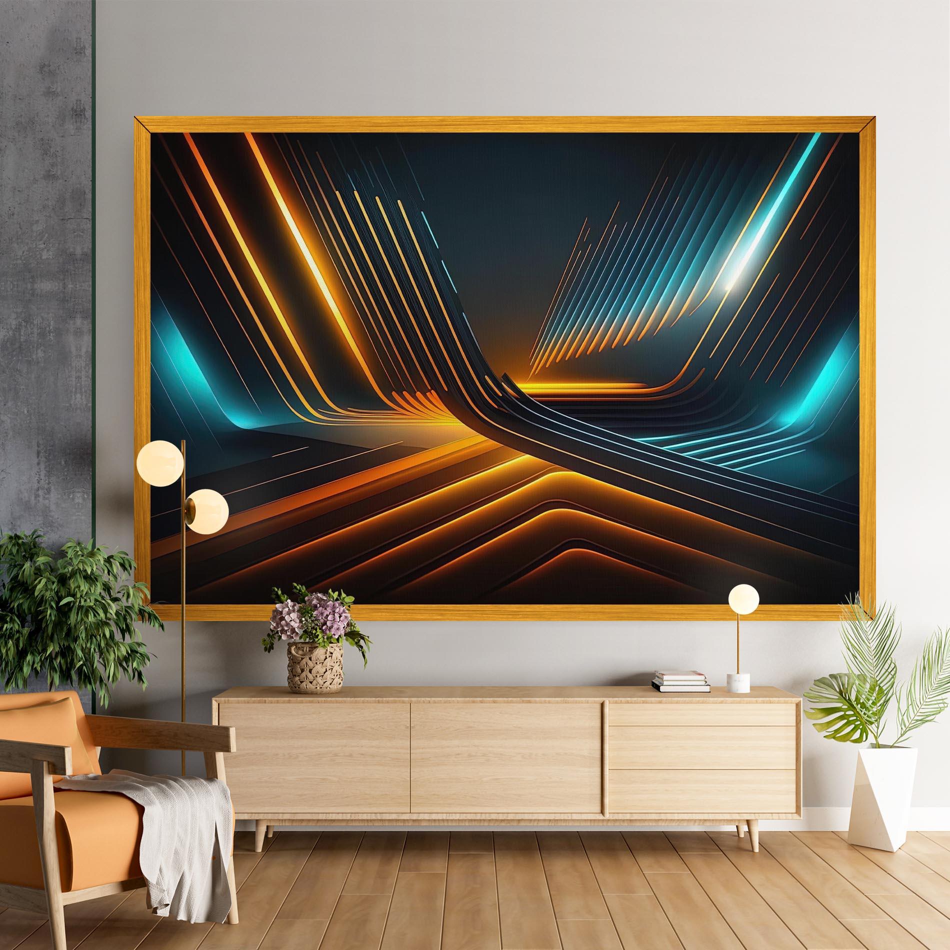 Tablou Canvas Futuristic Background mockup 9