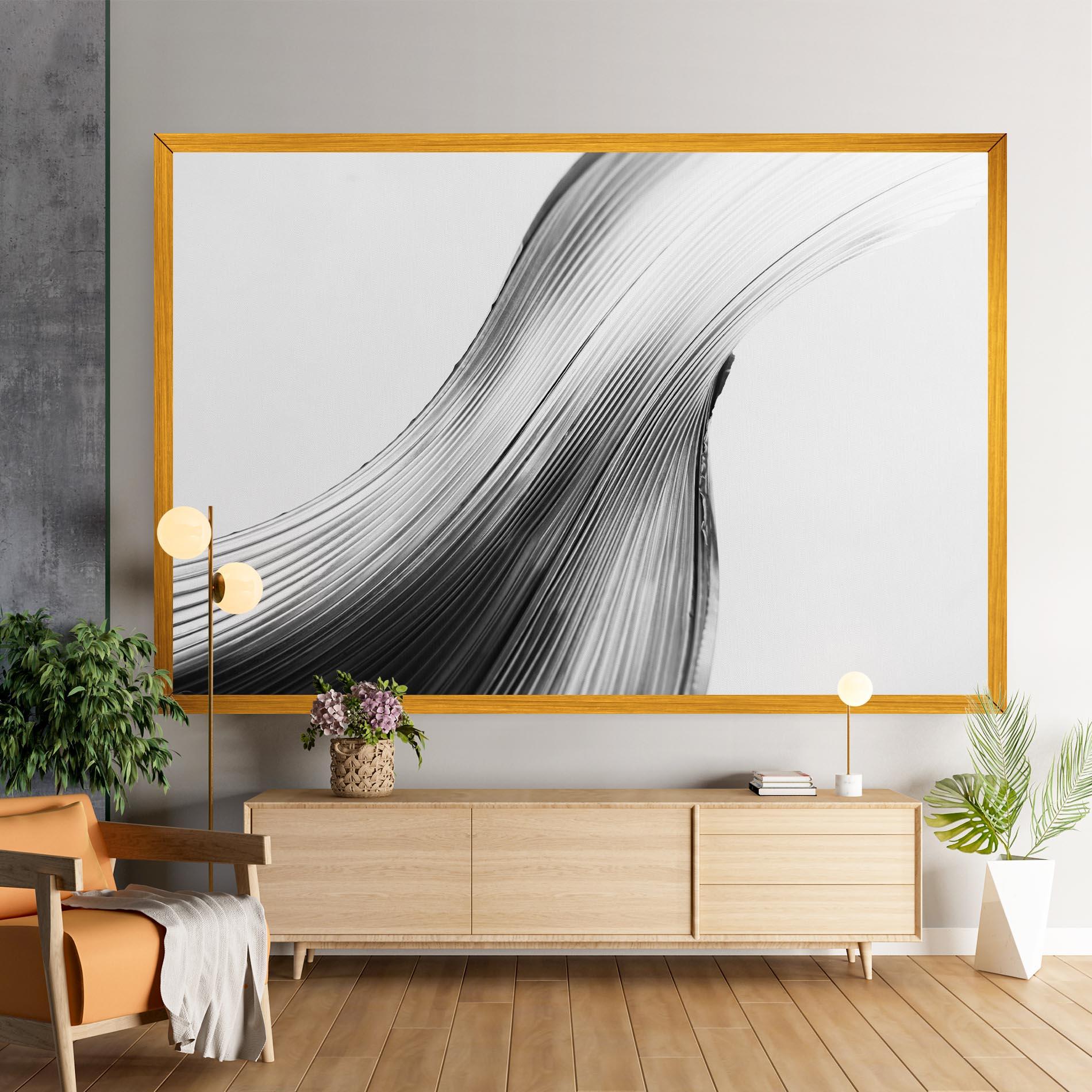 Tablou Canvas Monochrome Wave mockup 9