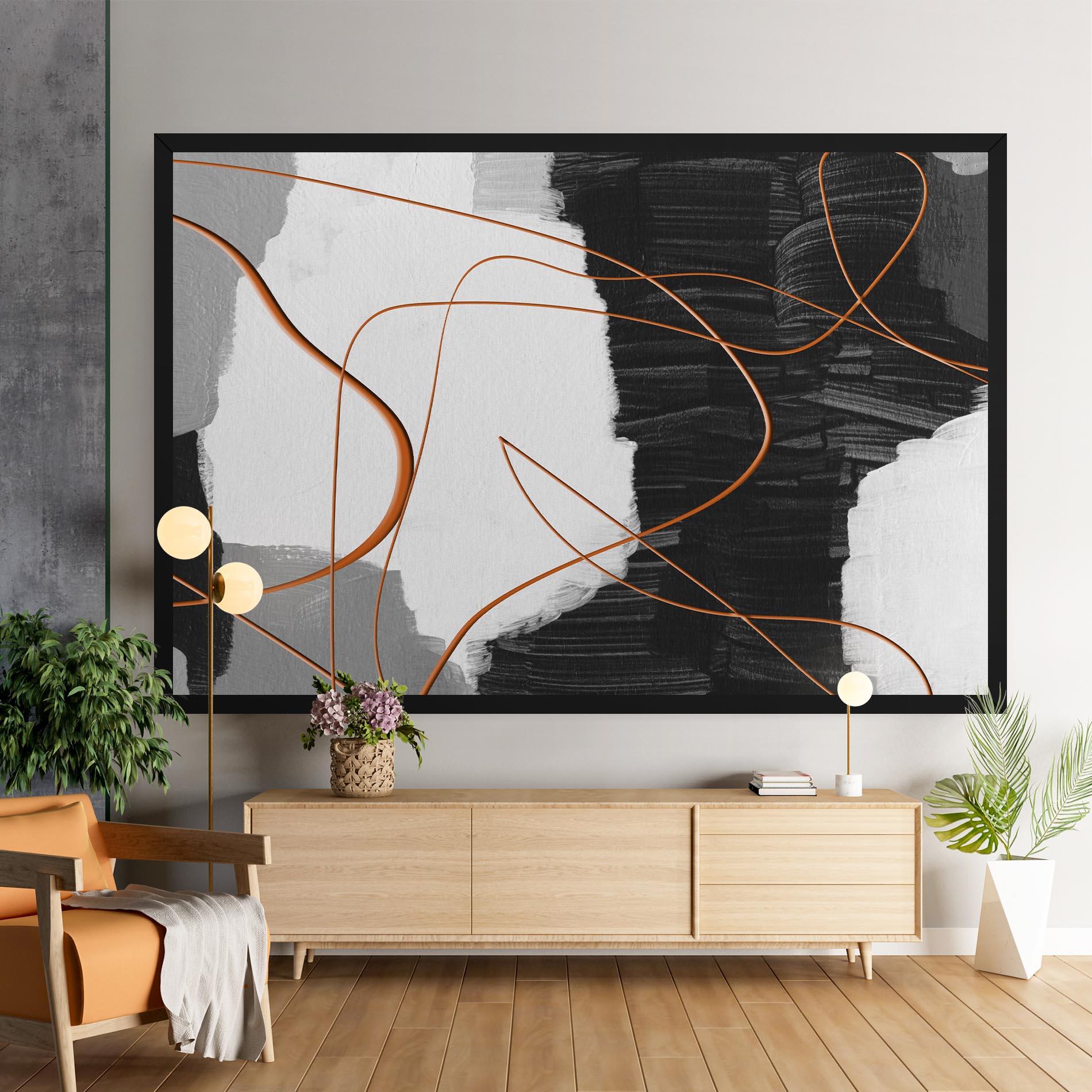 Tablou Canvas Abstract Ink Painting mockup 9